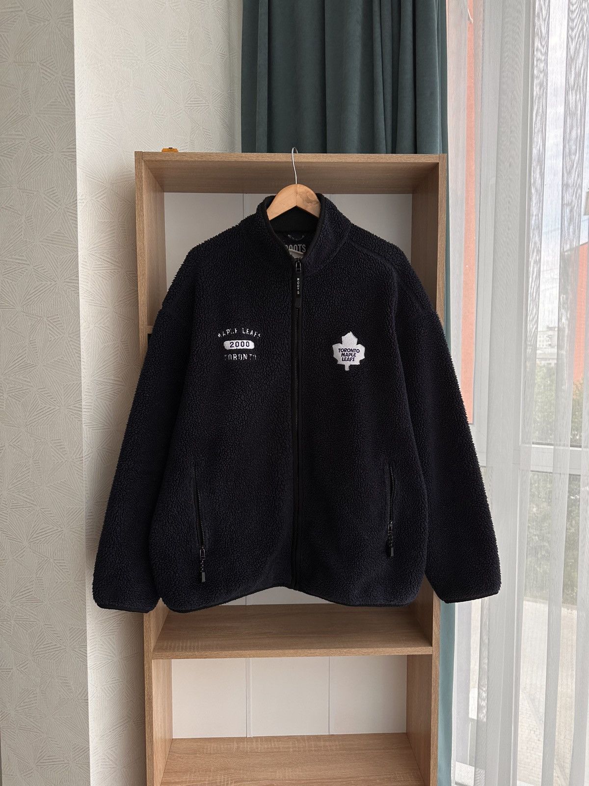 NHL × Vintage Vintage Toronto Maple Leafs NHL 2000 Sherpa Jacket Size US XL / EU 56 / 4 - 7 Thumbnail