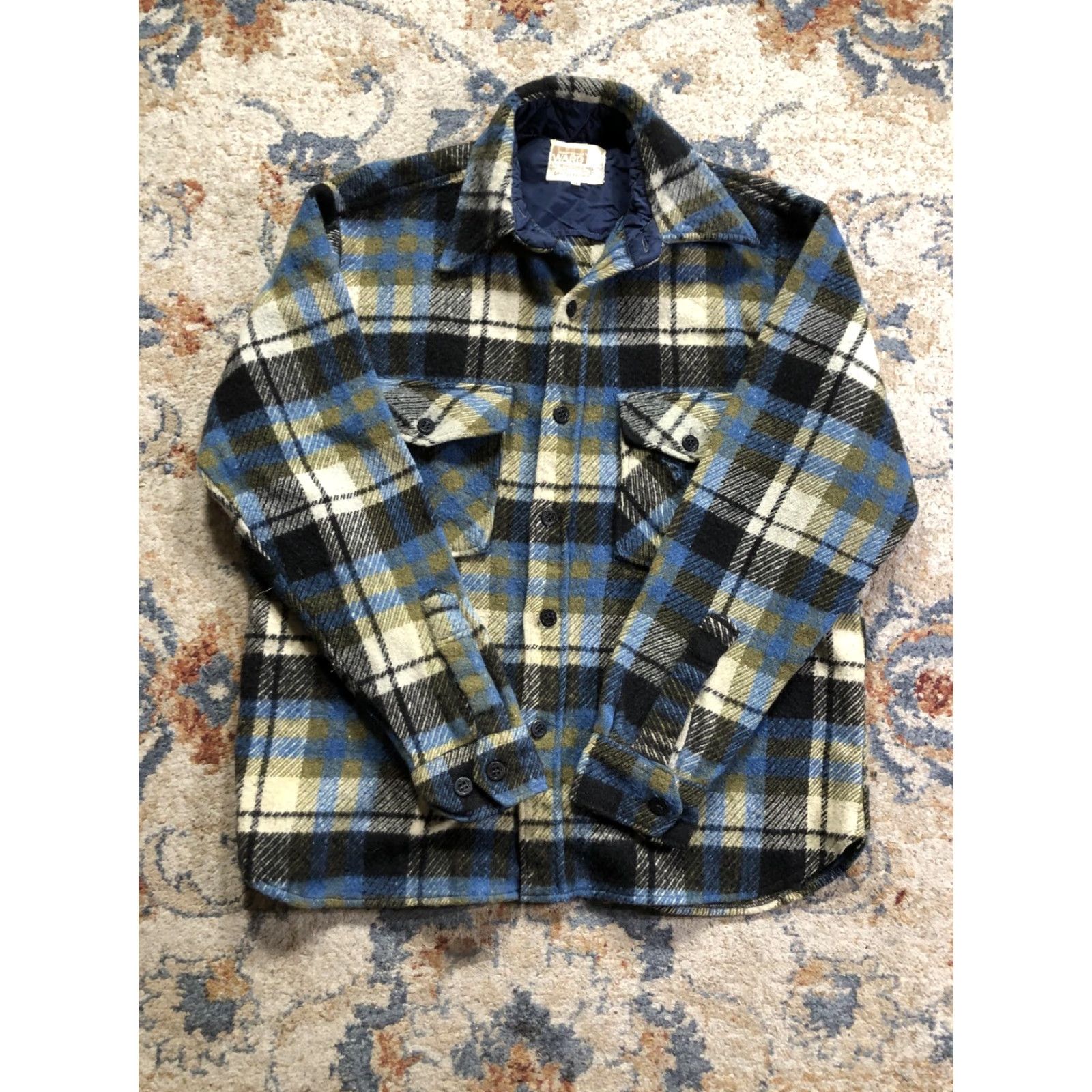 Vintage VINTAGE Montgomery Ward Jacket Mens M Plaid Wool Quilted Lined Flannel Size US M / EU 48-50 / 2 - 2 Thumbnail