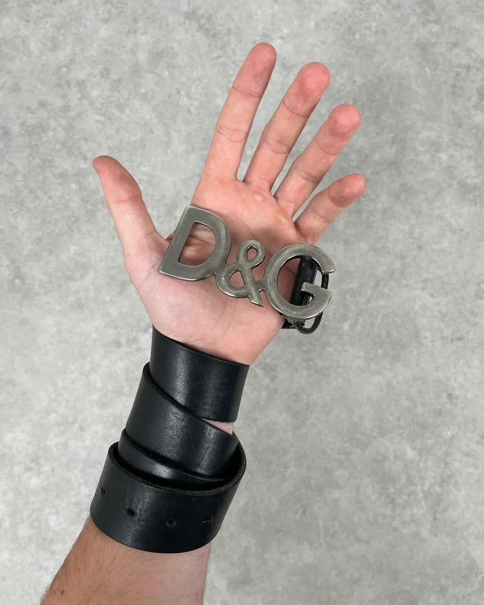 Dolce & Gabbana 2000s Dolce & Gabbana Black Leather Belt Size ONE SIZE - 2 Thumbnail