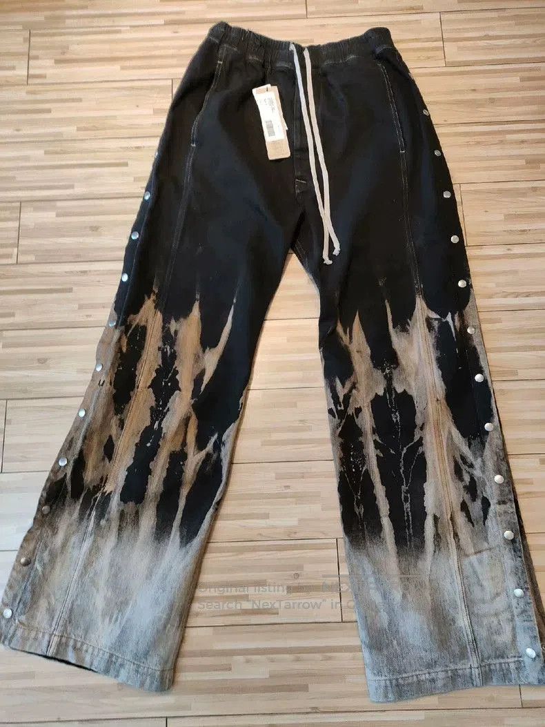 Rick Owens Drkshdw Rick Owens DRKSHDW Flame Button Pants. Size US 34 / EU 50 - 1 Thumbnail