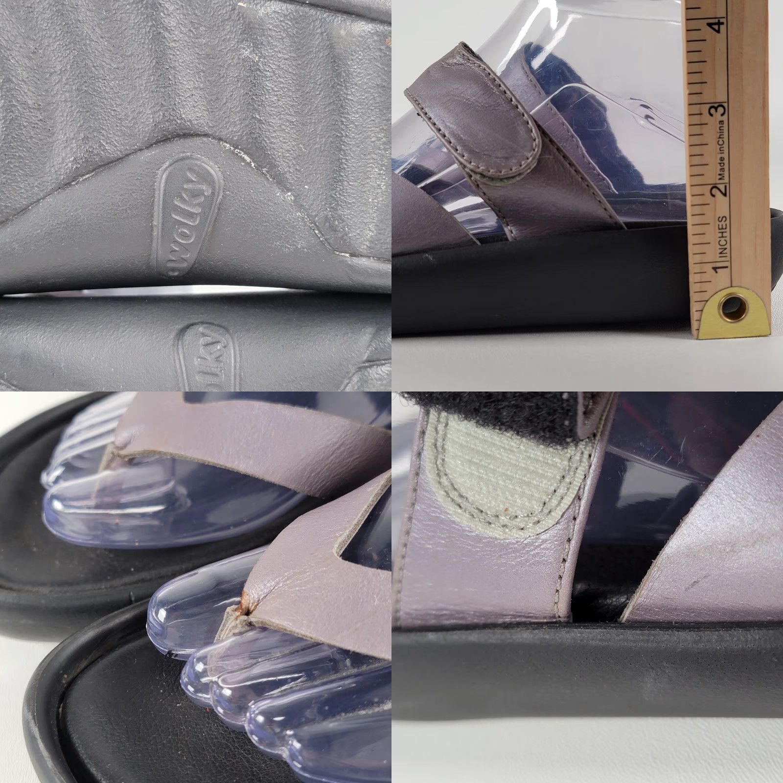 Vintage Wolky Sandal Womens Thong Slip On Tahiti Pink 38/7.5 Leather Wedge Flat Heel Mexico Size US 8 / IT 38 - 8 Thumbnail