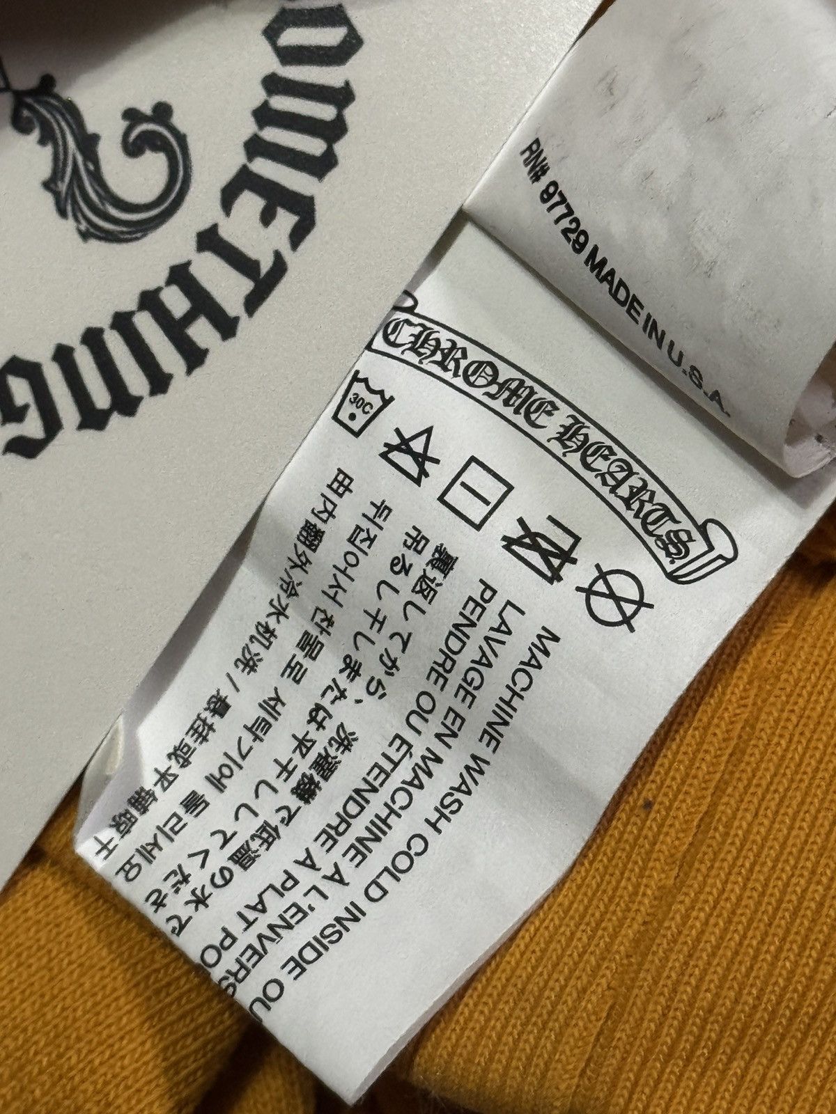 Chrome Hearts Chrome Hearts Mustard Vertical Logo Pullover Hoodie Size US M / EU 48-50 / 2 - 9 Thumbnail