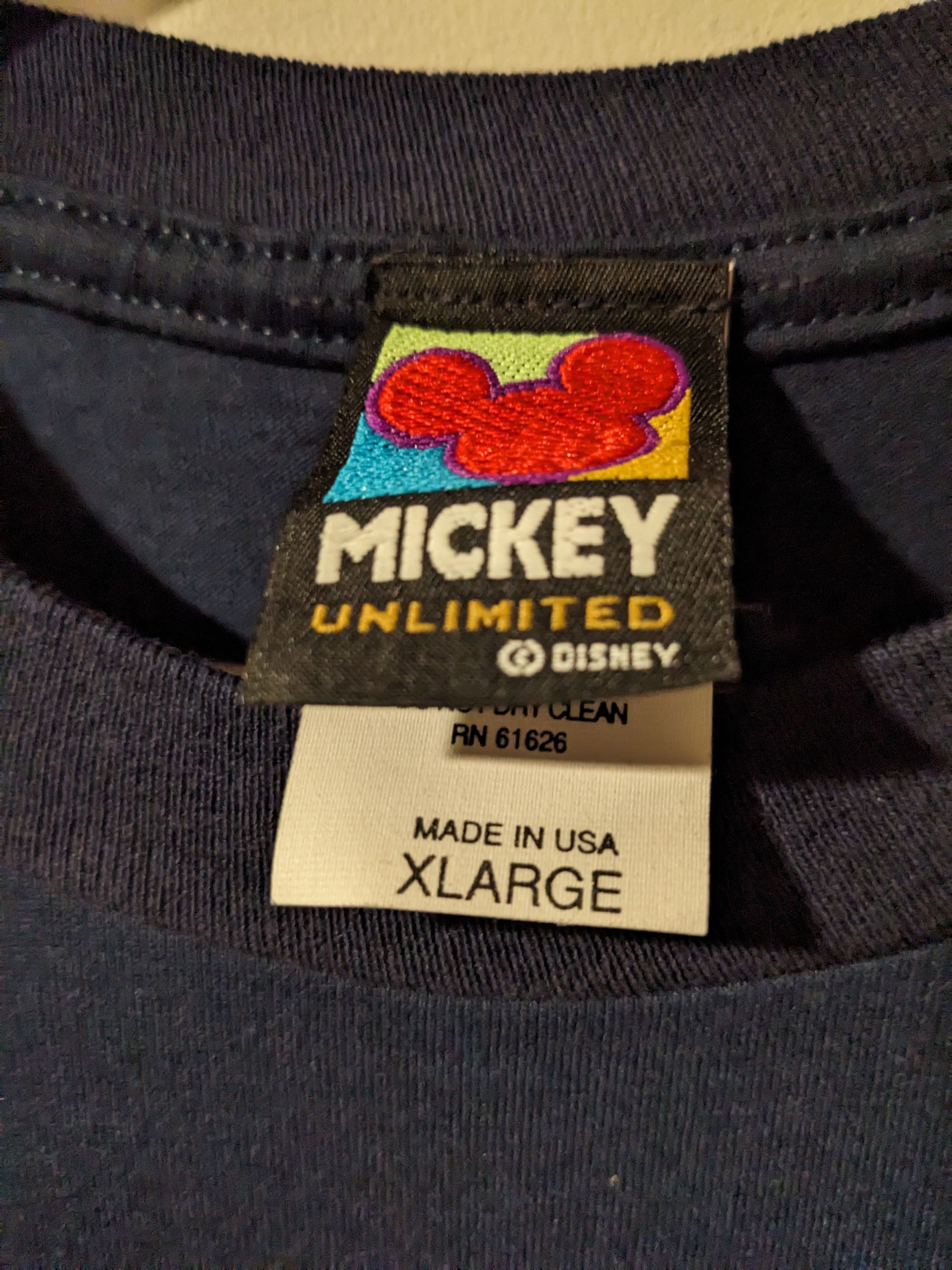 Disney × Mickey Unlimited × Vintage Vintage 90s Mickey Mouse Disney Unlimited Big Print T-Shirt Size US XL / EU 56 / 4 - 3 Thumbnail