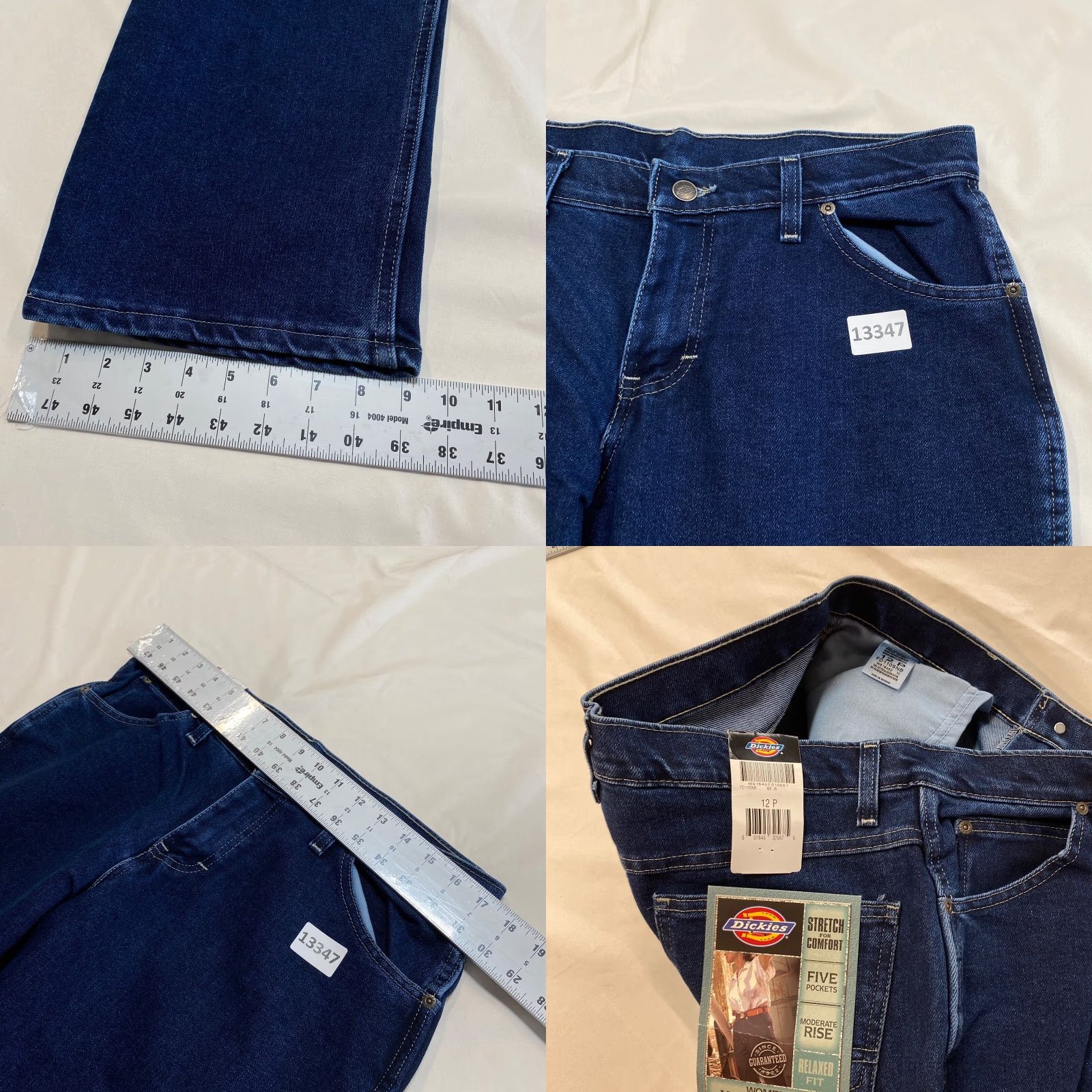 Dickies Dickies Womens Jeans 12P Work 5 Pocket Stretch Comfort Moderate Rise Relaxed Size 34" / US 12 / IT 48 - 8 Thumbnail