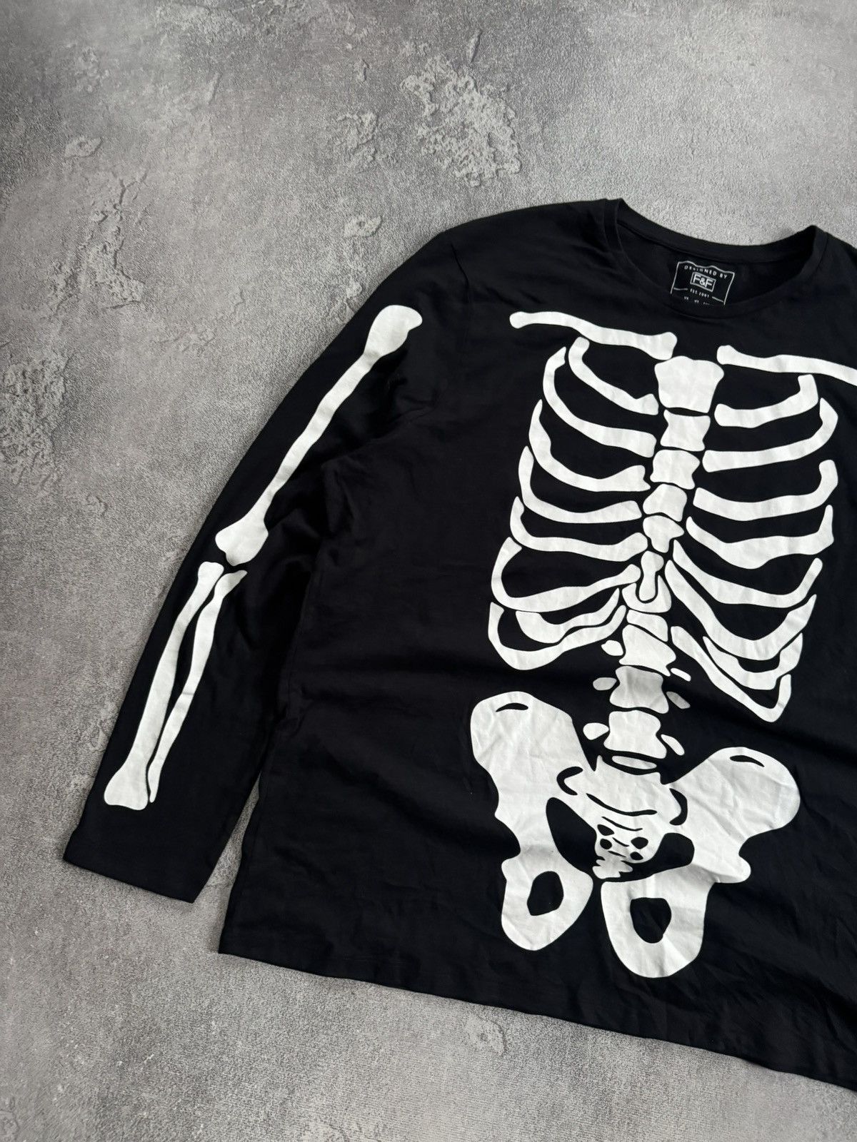 Hysteric Glamour Skeleton 🩻 Xray bones 🦴 tee tshirts long sleeve Y2K L.G.B. Size US XXL / EU 58 / 5 - 6 Thumbnail