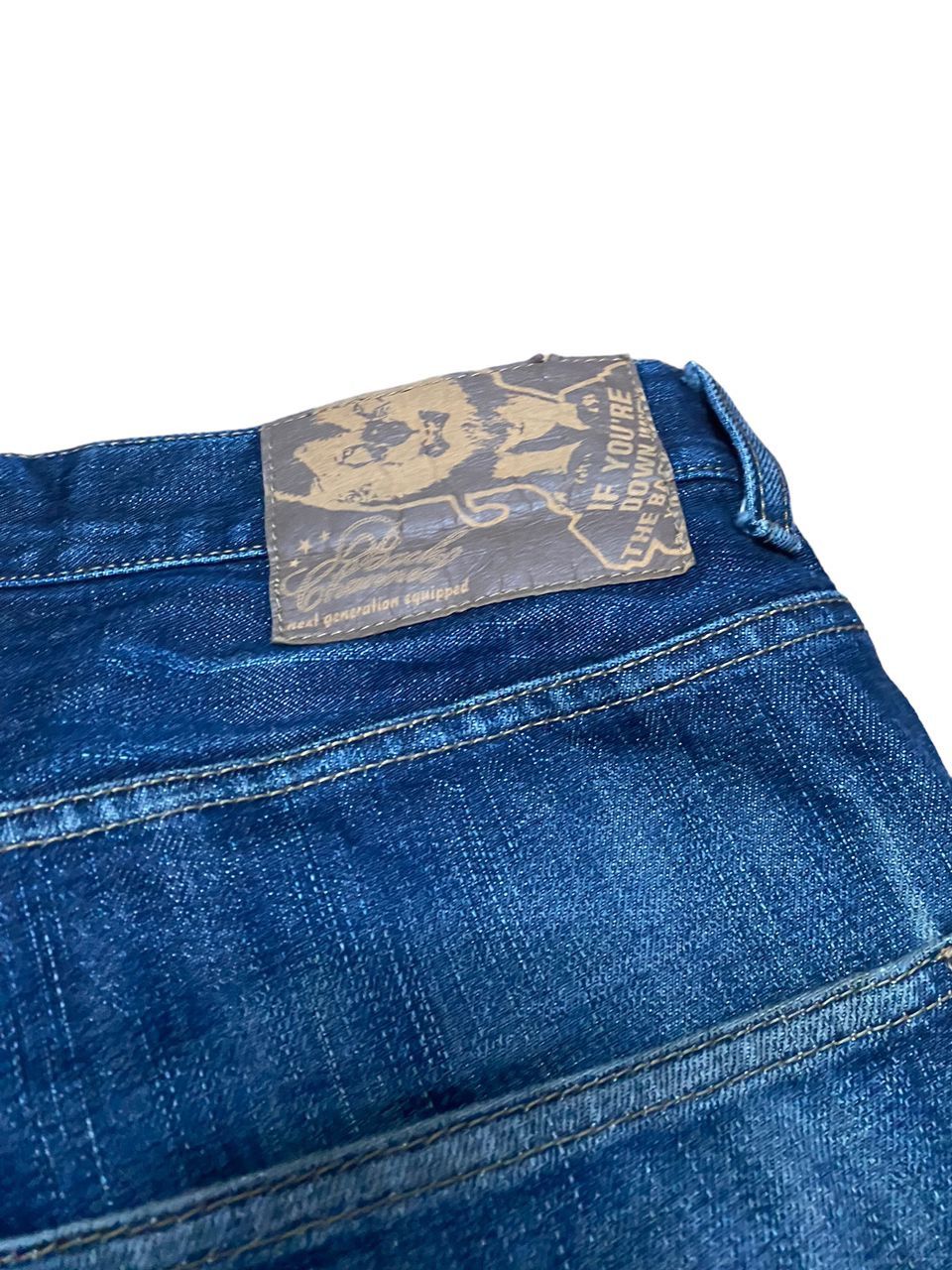 Japanese Brand 💥BEST OFFER💥BACK CHANNEL BAGGY DISTRESSED DENIM Size US 33 - 8 Thumbnail