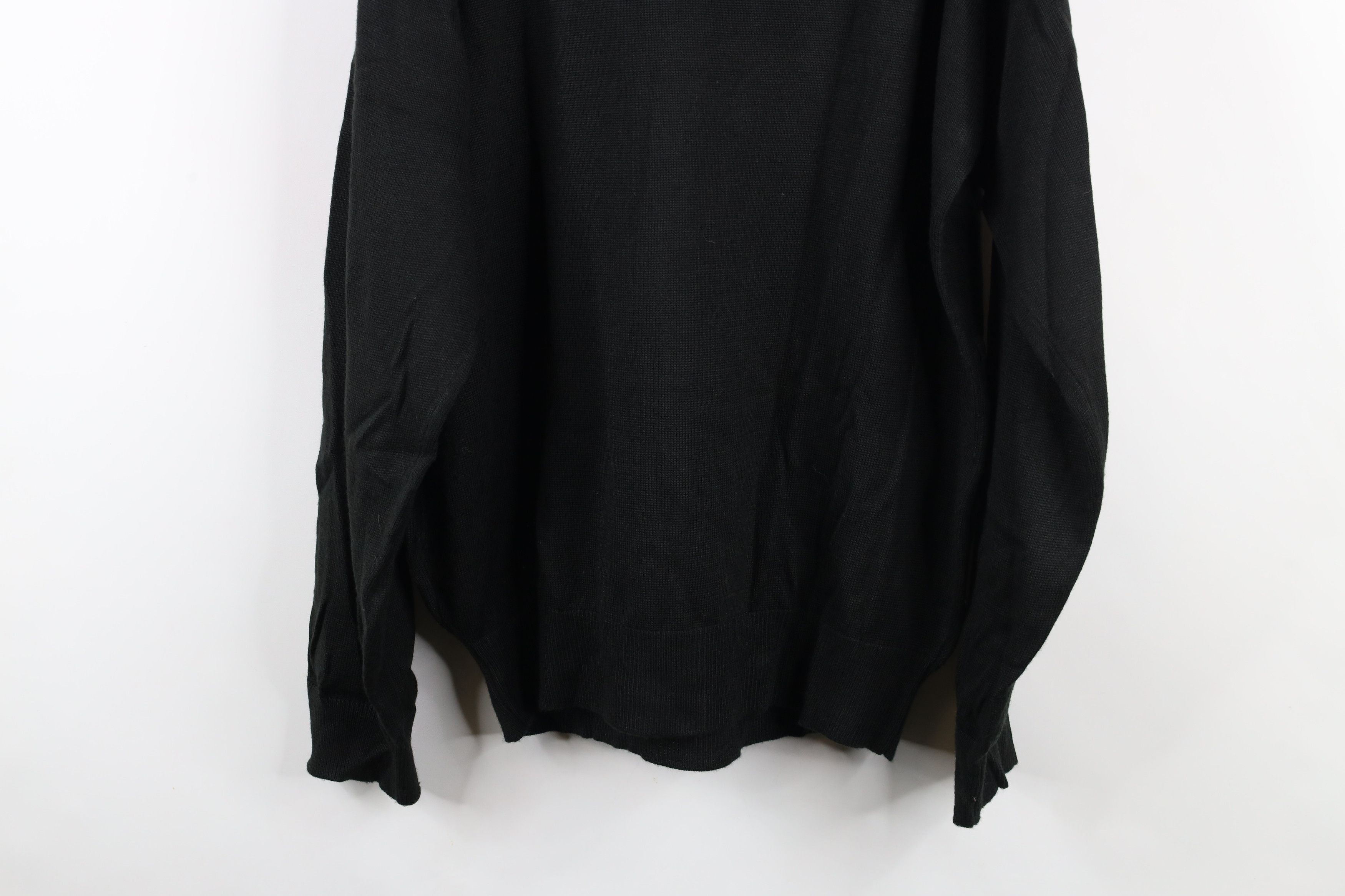 Vintage Vintage 90s Streetwear Patchwork Knit Crewneck Sweater Black Size US L / EU 52-54 / 3 - 11 Thumbnail