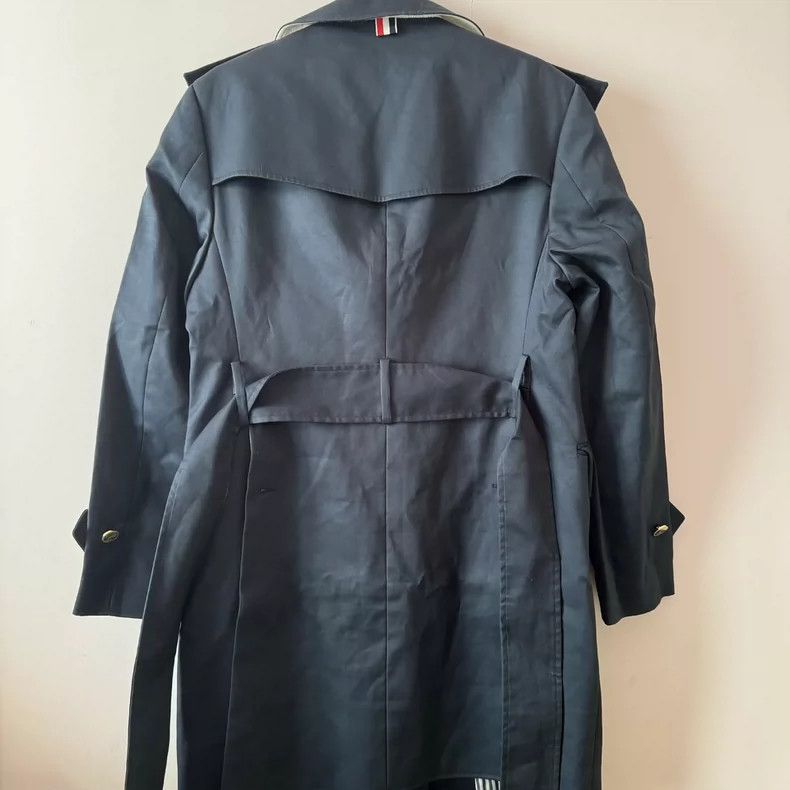 Thom Browne Thom Browne Deep blue gold buttoned trench coat Size US S / EU 44-46 / 1 - 2 Thumbnail