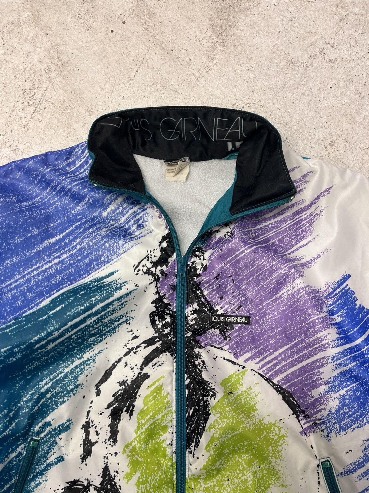 Vintage Vintage louis garneau zip-up windbreaker Size US M / EU 48-50 / 2 - 1 Thumbnail