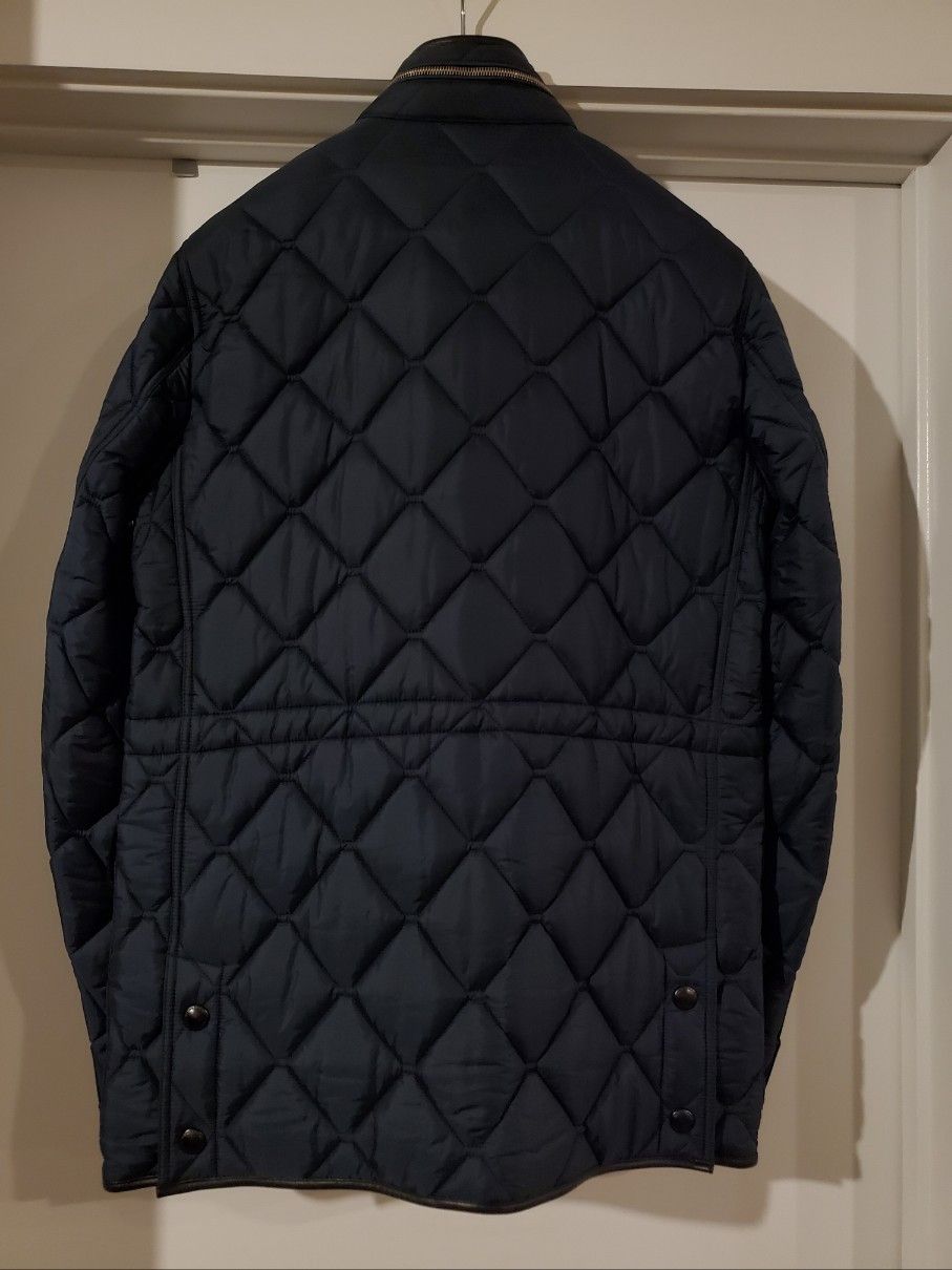 Burberry Burberry London Leather-trimmed Quilted Jacket Sz. 50 Size US M / EU 48-50 / 2 - 2 Thumbnail