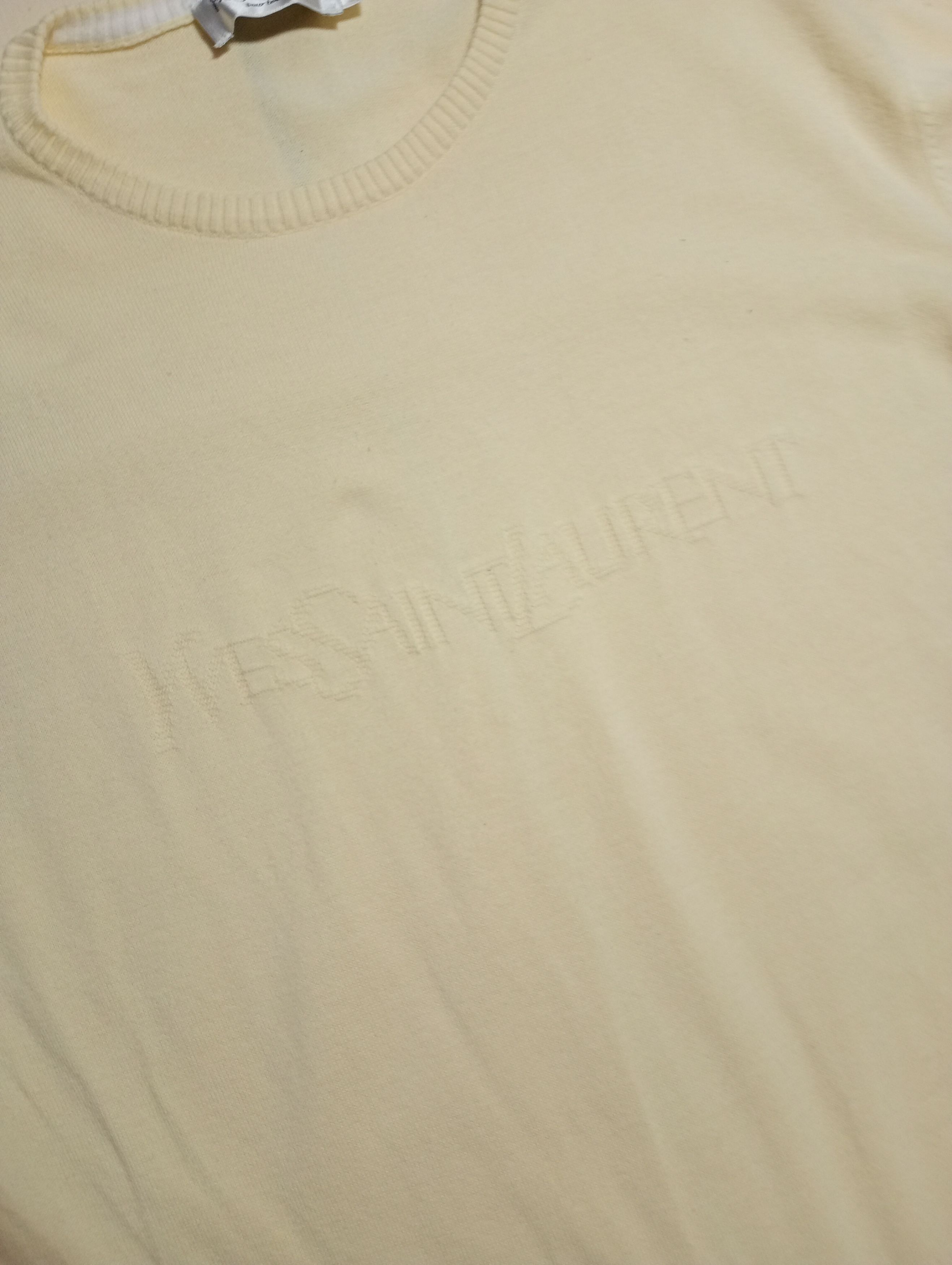 Yves Saint Laurent Yves Saint Laurent Pour Homme Cotton Light Sweater 90's Size US M / EU 48-50 / 2 - 5 Thumbnail