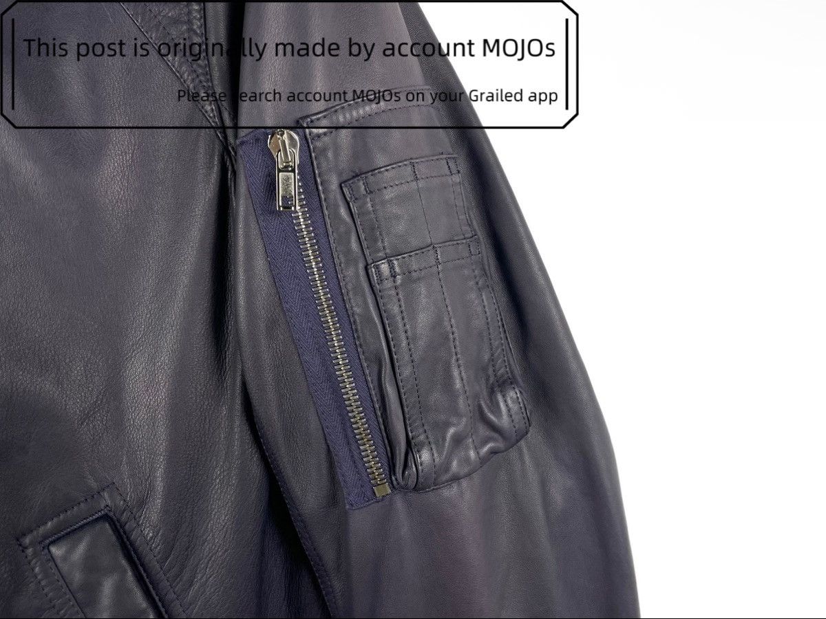 Rick Owens Sz 50 Rick Owens 17AW Raglan Lambskin Leather Bomber mojos24 Size US M / EU 48-50 / 2 - 5 Thumbnail