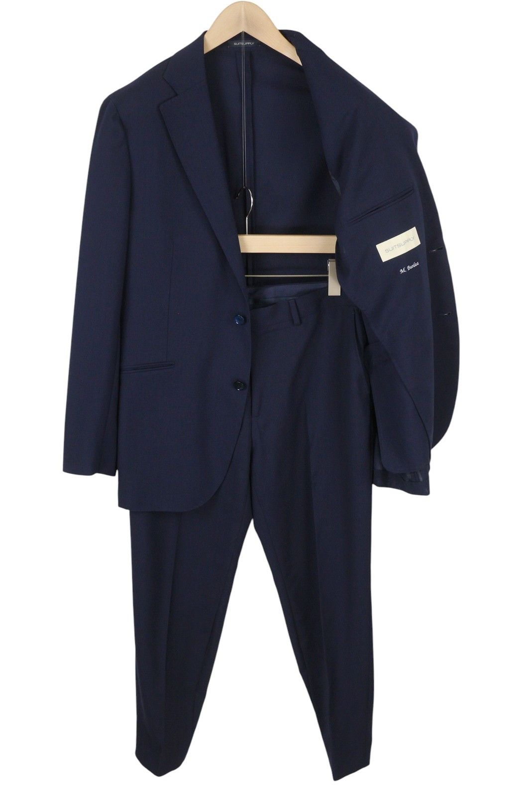 Suitsupply LA SPALLA SOHO UK44R / W36 Blue Wool Suit 88187 Size 44R - 2 Thumbnail