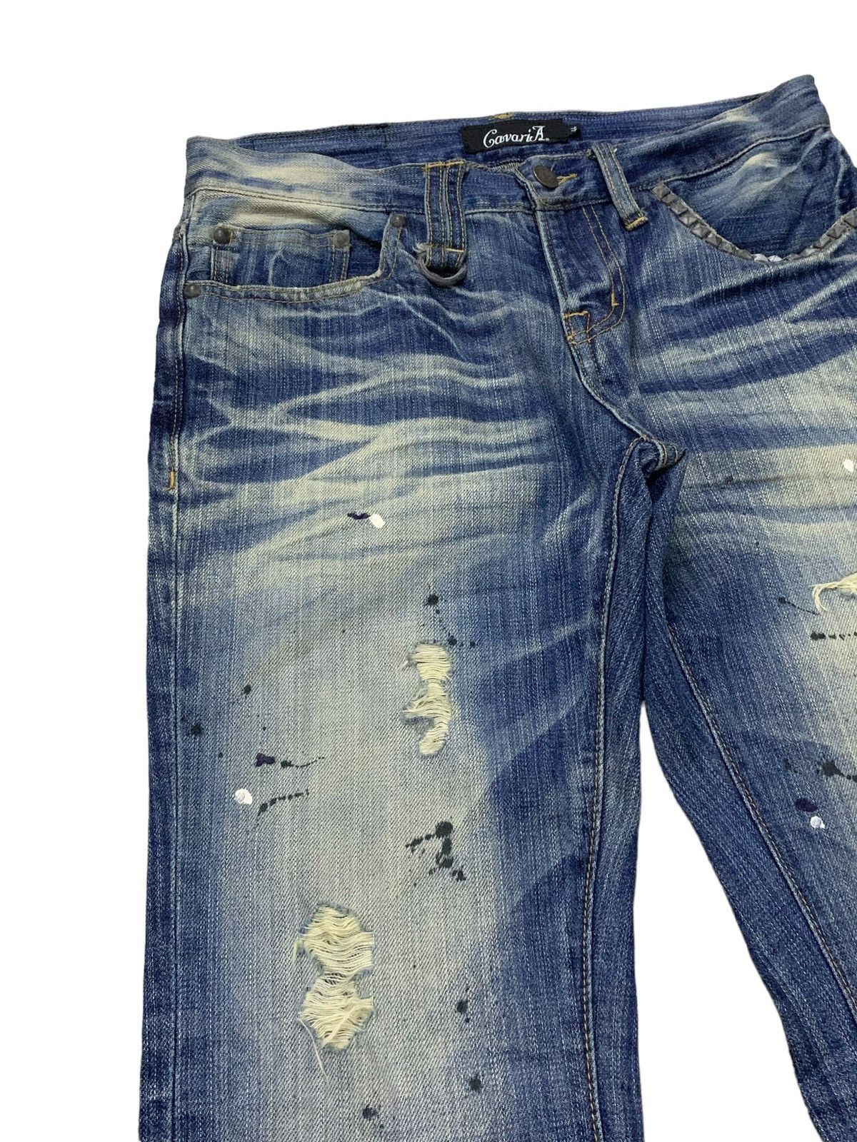 CIVARIZE × If Six Was Nine × Tornado Mart Tornado Mart Junya Watanabe Style Mud Claw Mark Flared Jeans Size US 30 / EU 46 - 6 Thumbnail