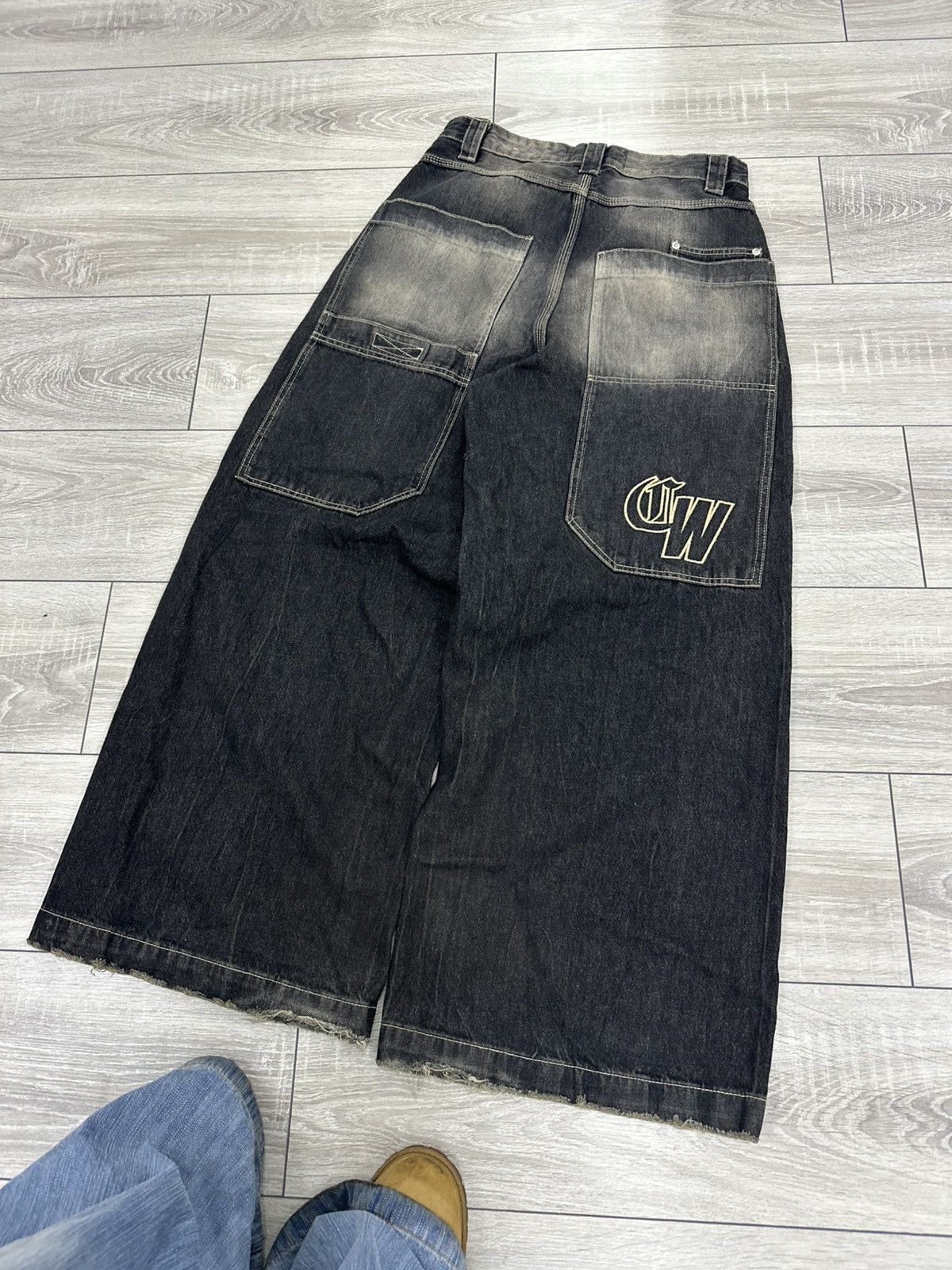 Vintage Baggy JNCO Style Jeans Japanese Brand Wide Y2K Hip Hop Rap Size US 30 / EU 46 - 7 Thumbnail