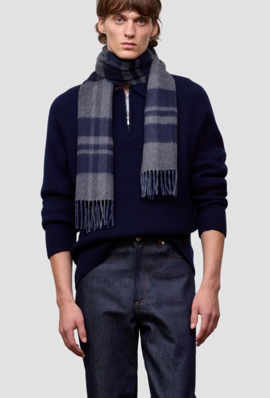Begg x Co Taransay Nuance Rime Cashmere Scarf Size 30 - 5 Thumbnail