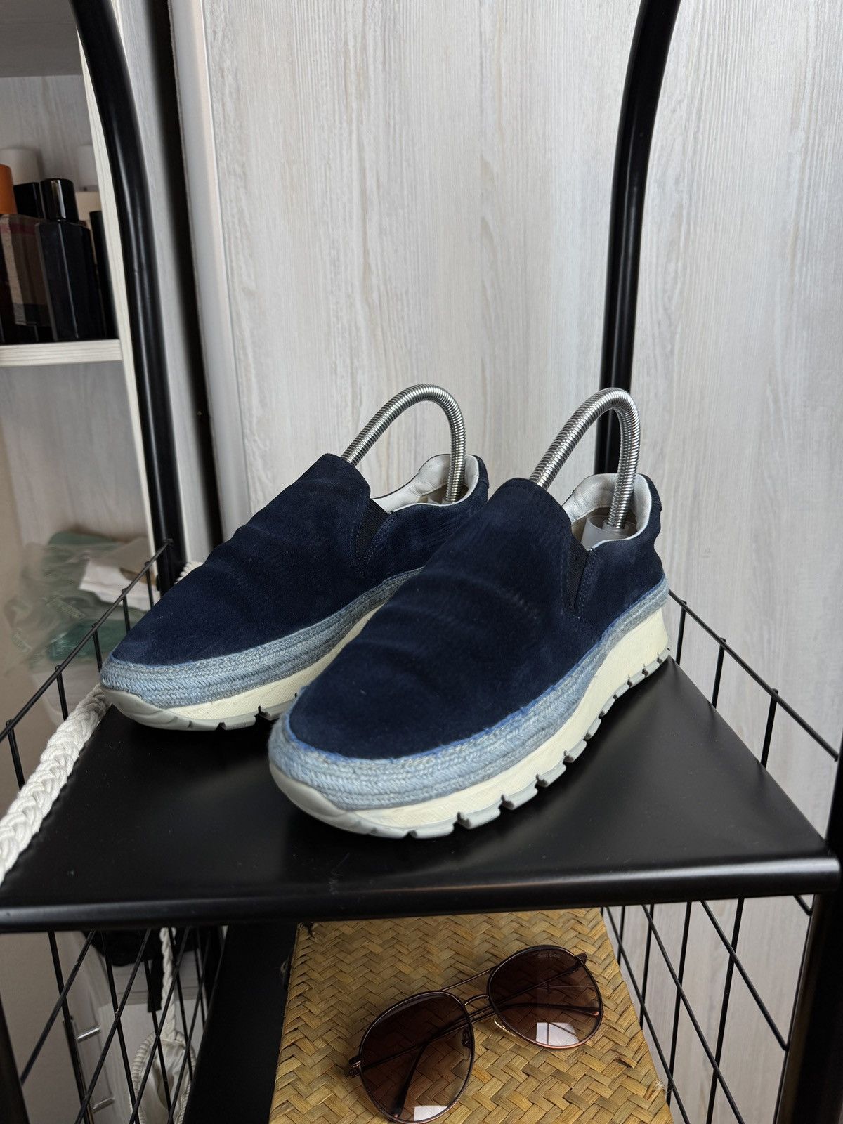 Prada Prada navy blue suede espadrilles sneakers Size US 8.5 / IT 38.5 - 6 Thumbnail
