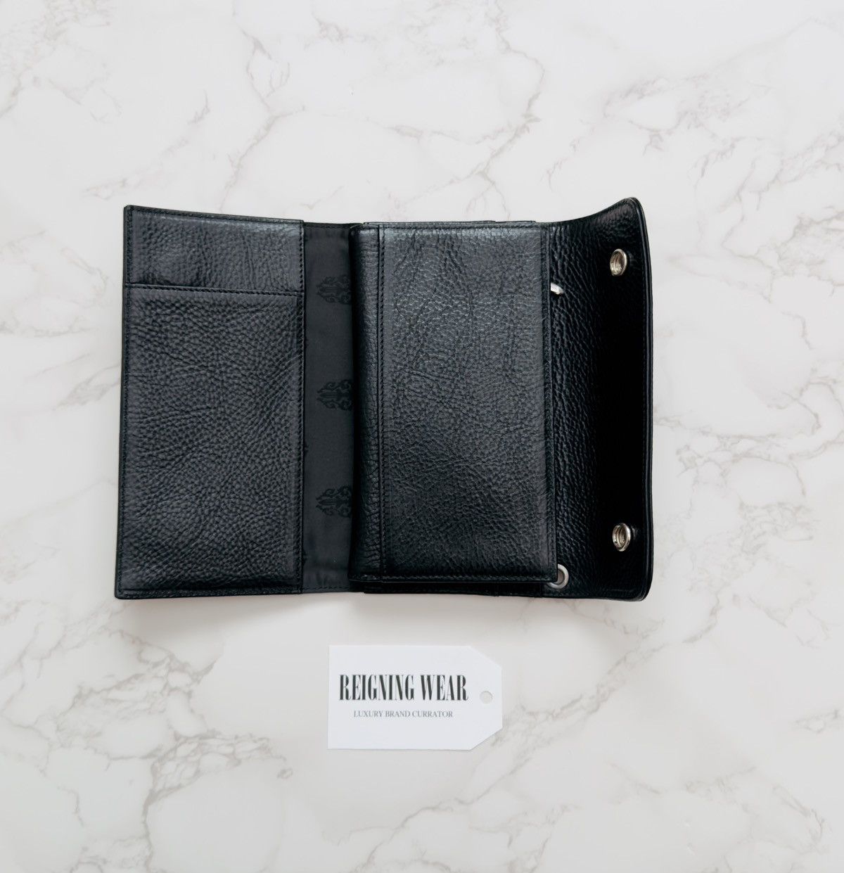 Chrome Hearts Chrome Hearts Wave Leather Wallet with Dagger Size ONE SIZE - 4 Thumbnail