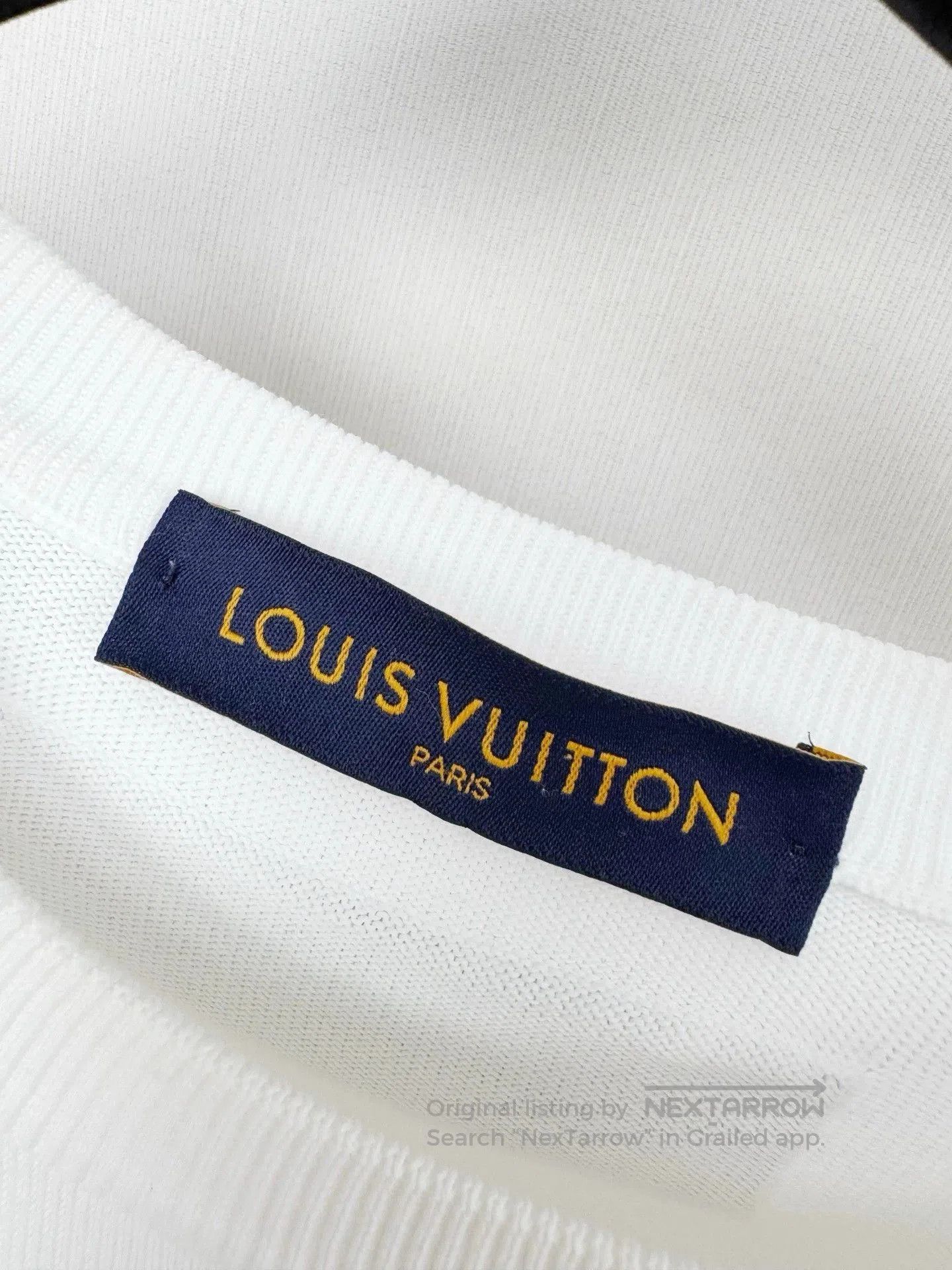 Louis Vuitton Louis Vuitton White Graphic Knit T-shirt. Size US L / EU 52-54 / 3 - 2 Thumbnail