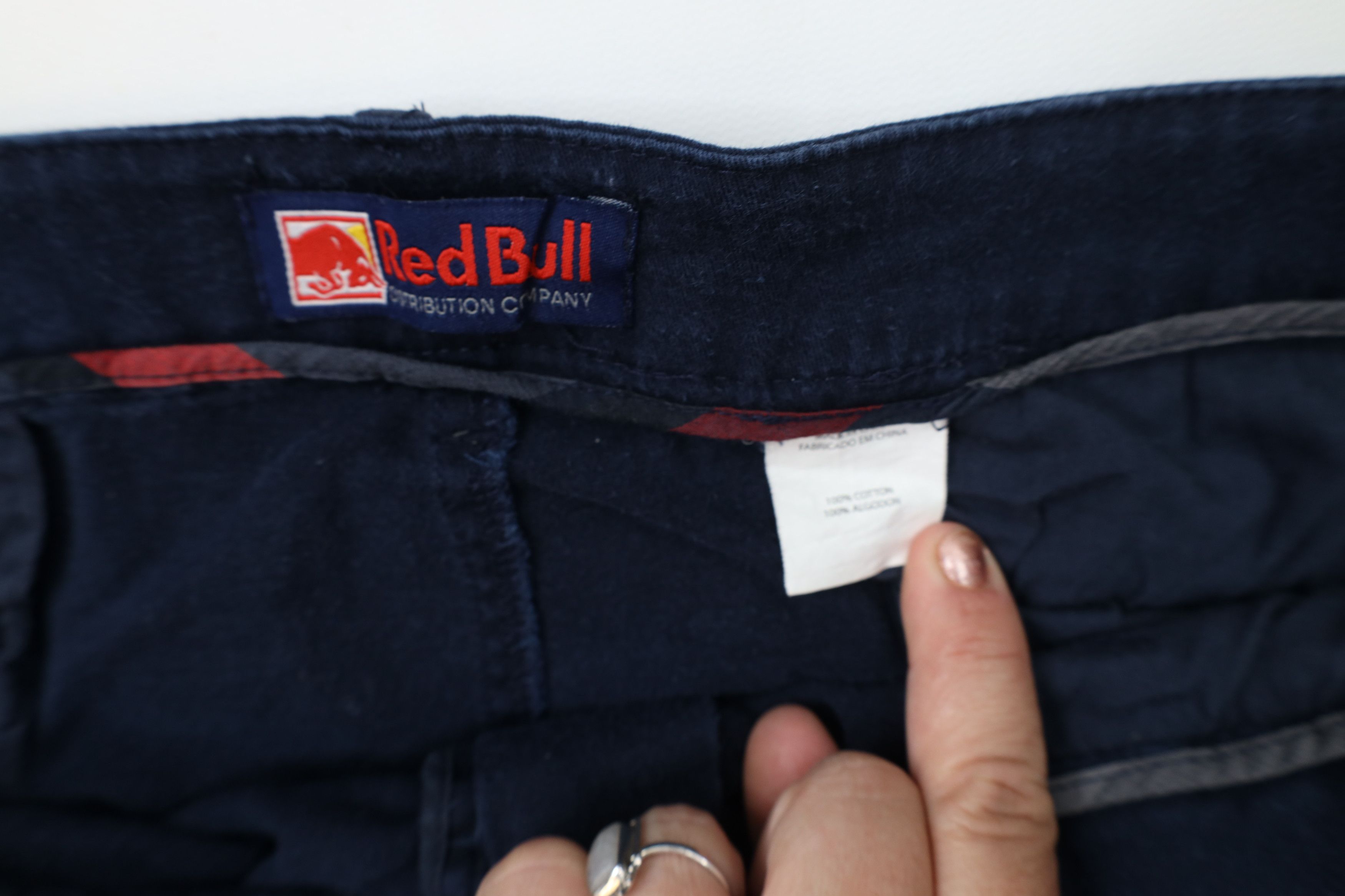 Vintage Vintage Red Bull Racing Spell Cargo Shorts Navy Blue Cotton Size US 38 / EU 54 - 6 Thumbnail