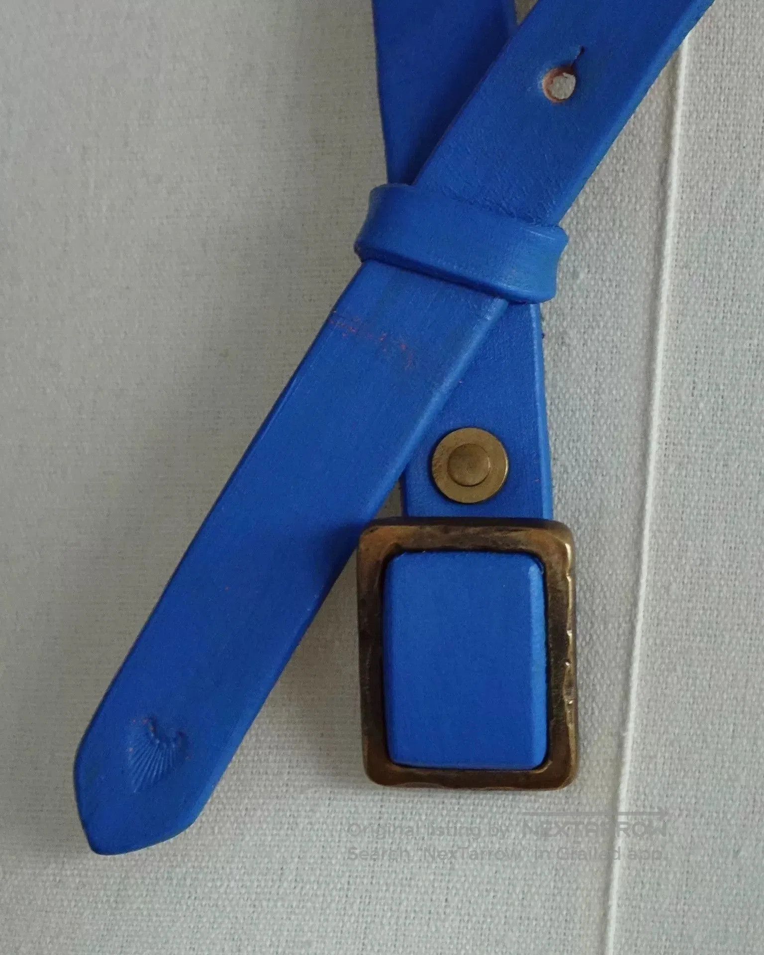 Kapital KAPITAL Blue Metal Leather Belt. Size ONE SIZE - 9 Thumbnail