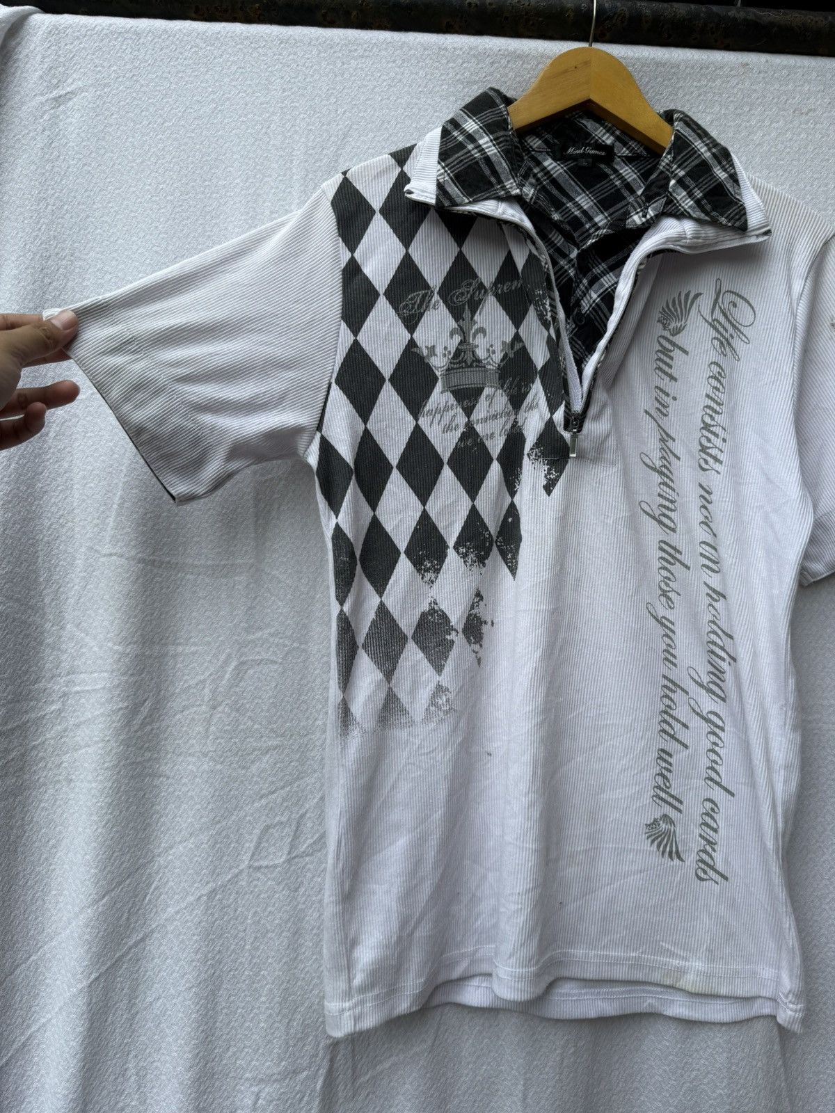 If Six Was Nine Mind games double layer poem shirt Size US L / EU 52-54 / 3 - 7 Thumbnail