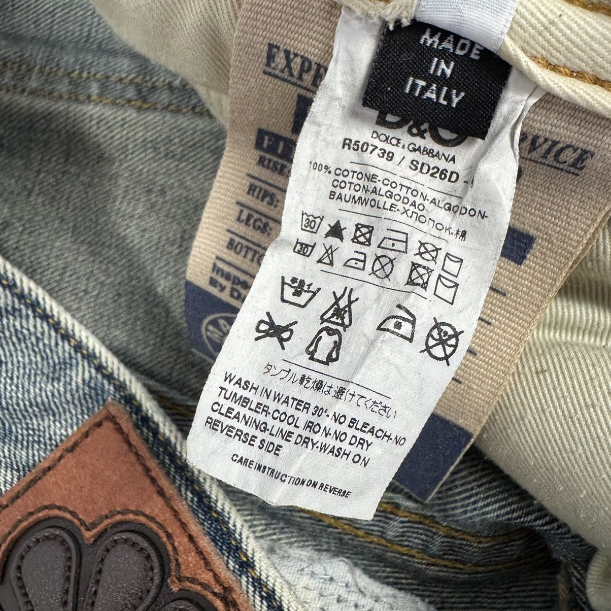 Dolce & Gabbana Vintage Dolce & Gabbana Distressed Avant Garde Denim Jeans Size US 35 - 14 Thumbnail