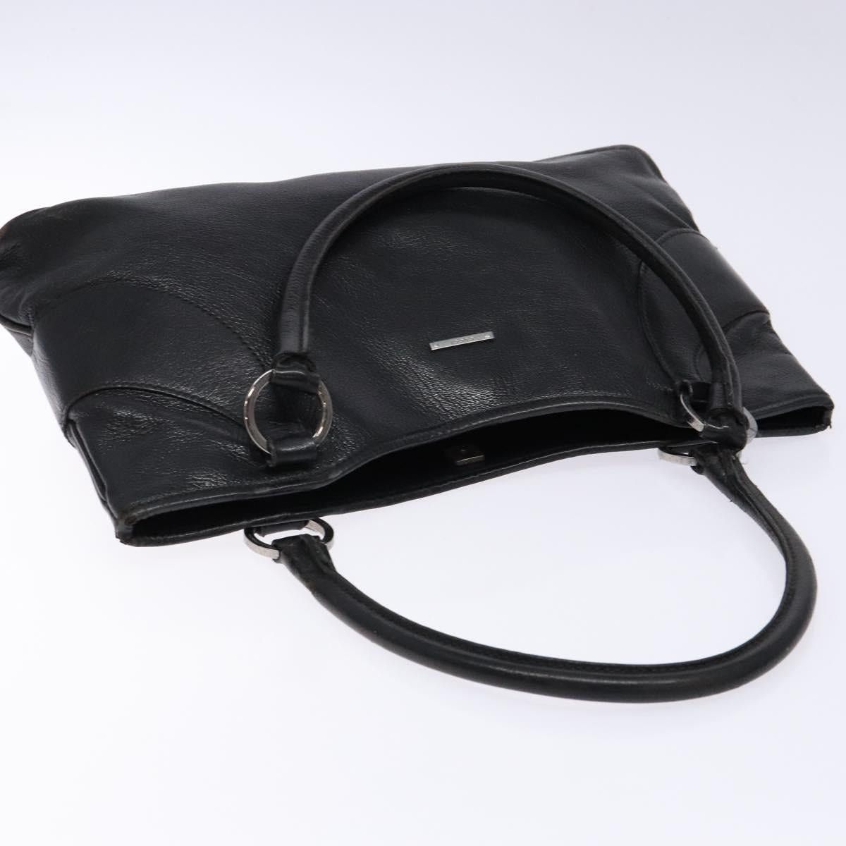 Gucci GUCCI Tote Bag Leather Black Silver Size ONE SIZE - 6 Thumbnail