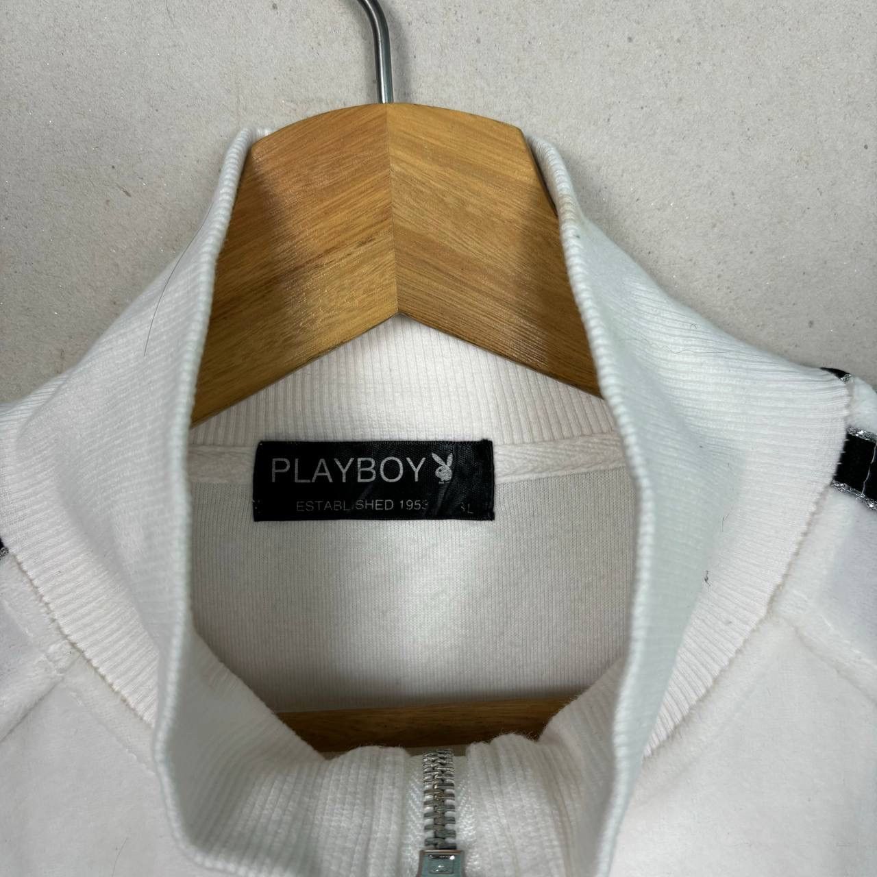 Playboy Vintage Playboy Glitter Bunny Track Jacket White L Y2K Retro Size US L / EU 52-54 / 3 - 6 Thumbnail