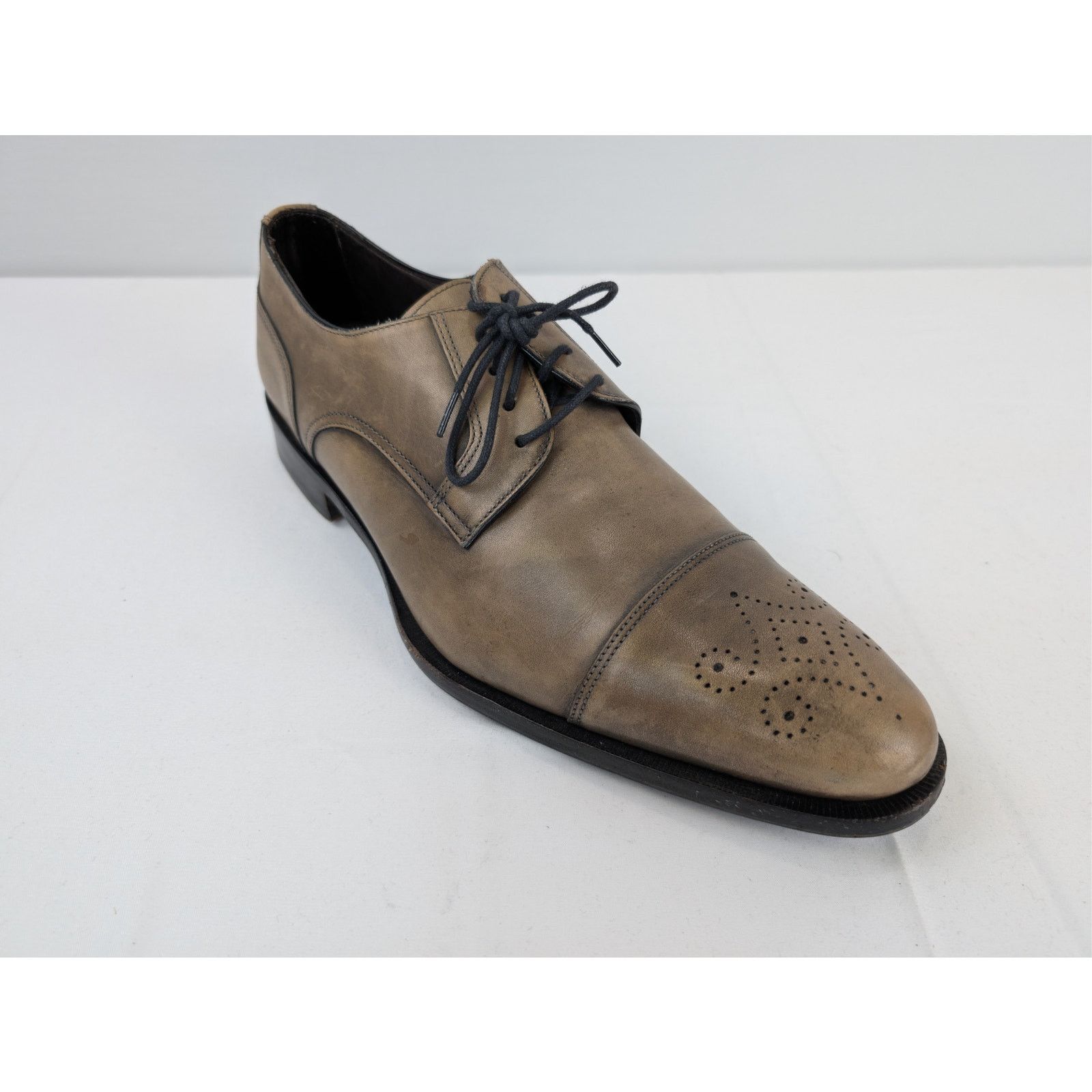 David Eden o1rshd1 CC20 Leather Shoe Boots in Beige Size US 10.5 / EU 43-44 - 3 Thumbnail