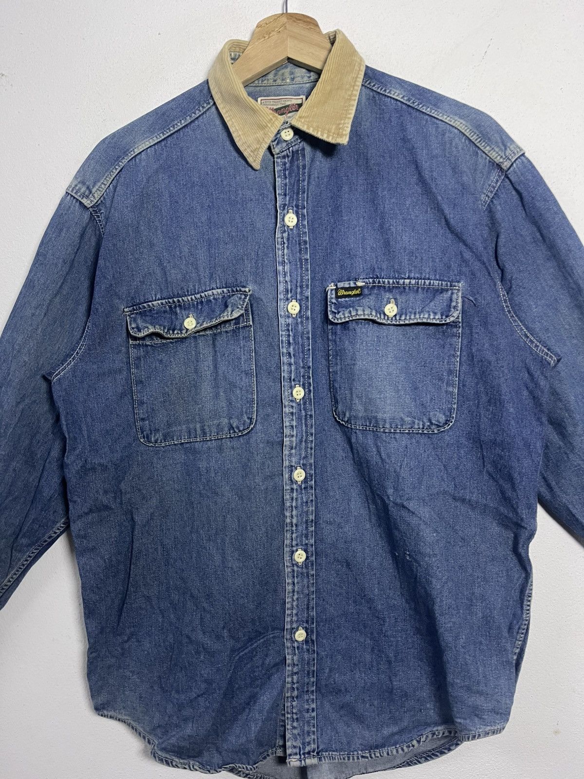 Wrangler Vintage WRANGLE Denim Western Shirt Size US M / EU 48-50 / 2 - 6 Thumbnail