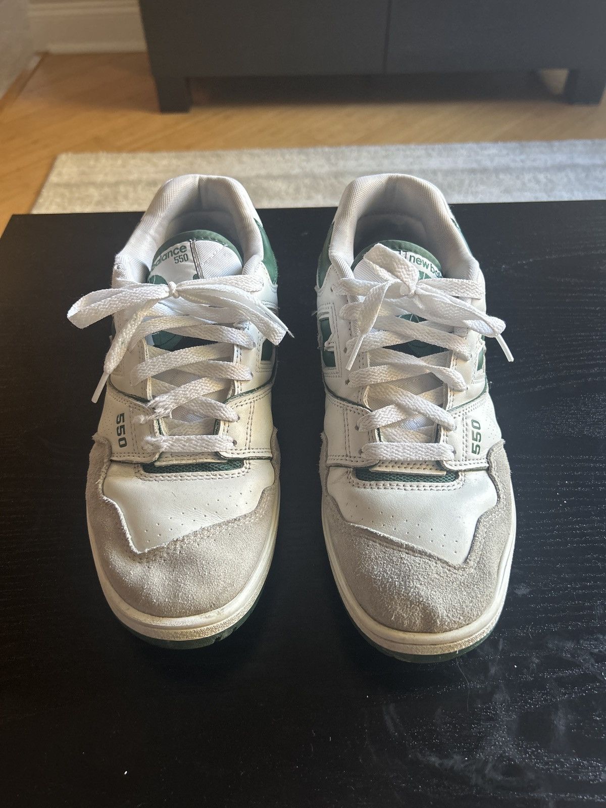 New Balance White and green New Balance 550 Size US 9 / EU 42 - 2 Thumbnail