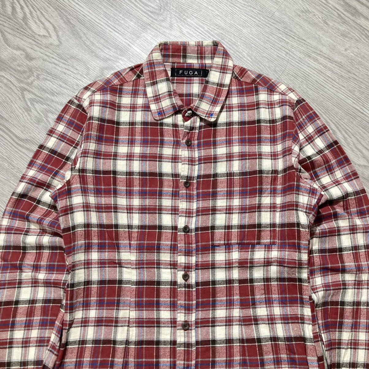 GOSTAR DE FUGA 🇯🇵 2000s Gostar De Fuga Flanel Plaid Shirt Button Up Lgb Size US S / EU 44-46 / 1 - 2 Thumbnail