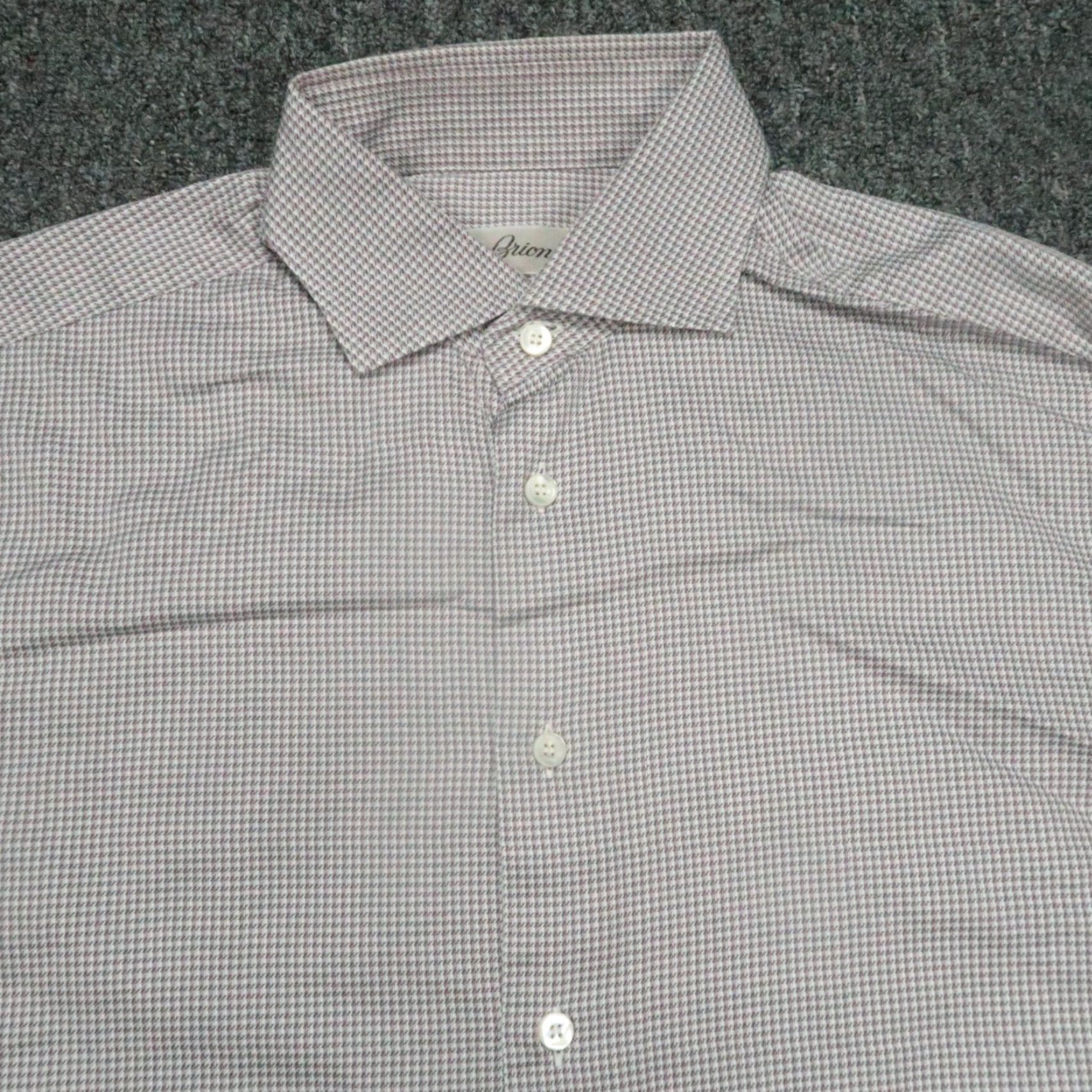 Brioni VINTAGE Brioni Shirt Mens L Purple White Long Sleeve Button Up Italy Size US L / EU 52-54 / 3 - 2 Thumbnail