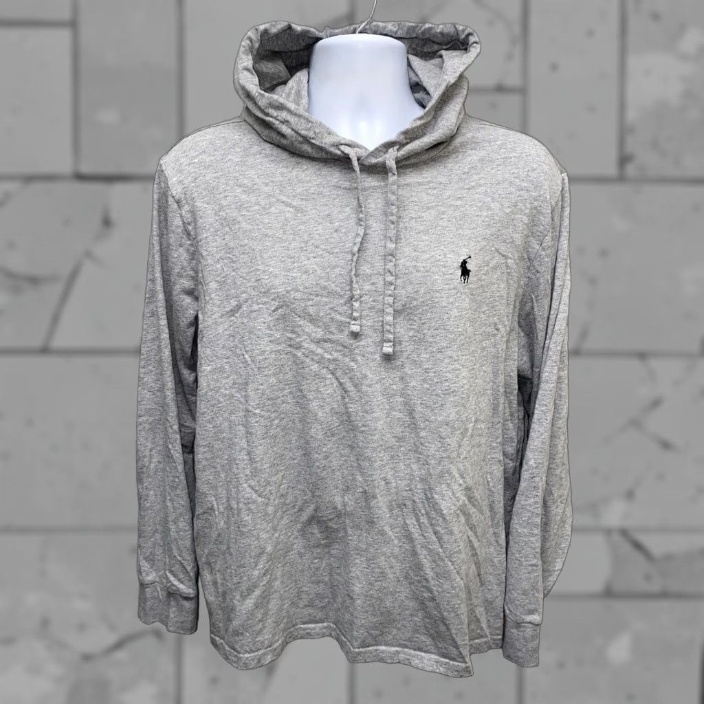Polo Ralph Lauren Polo Ralph Lauren Mens Gray Drawstring Pullover Hoodie Size L Size US L / EU 52-54 / 3 - 1 Thumbnail