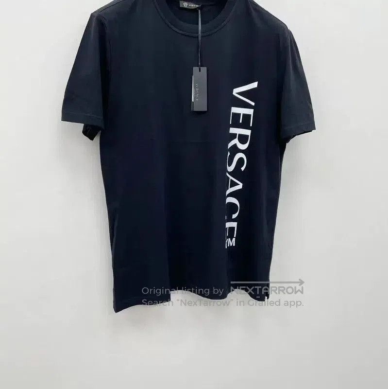 Versace Versace Black Cotton Print Short Sleeve T-Shirt . Size US S / EU 44-46 / 1 - 2 Thumbnail