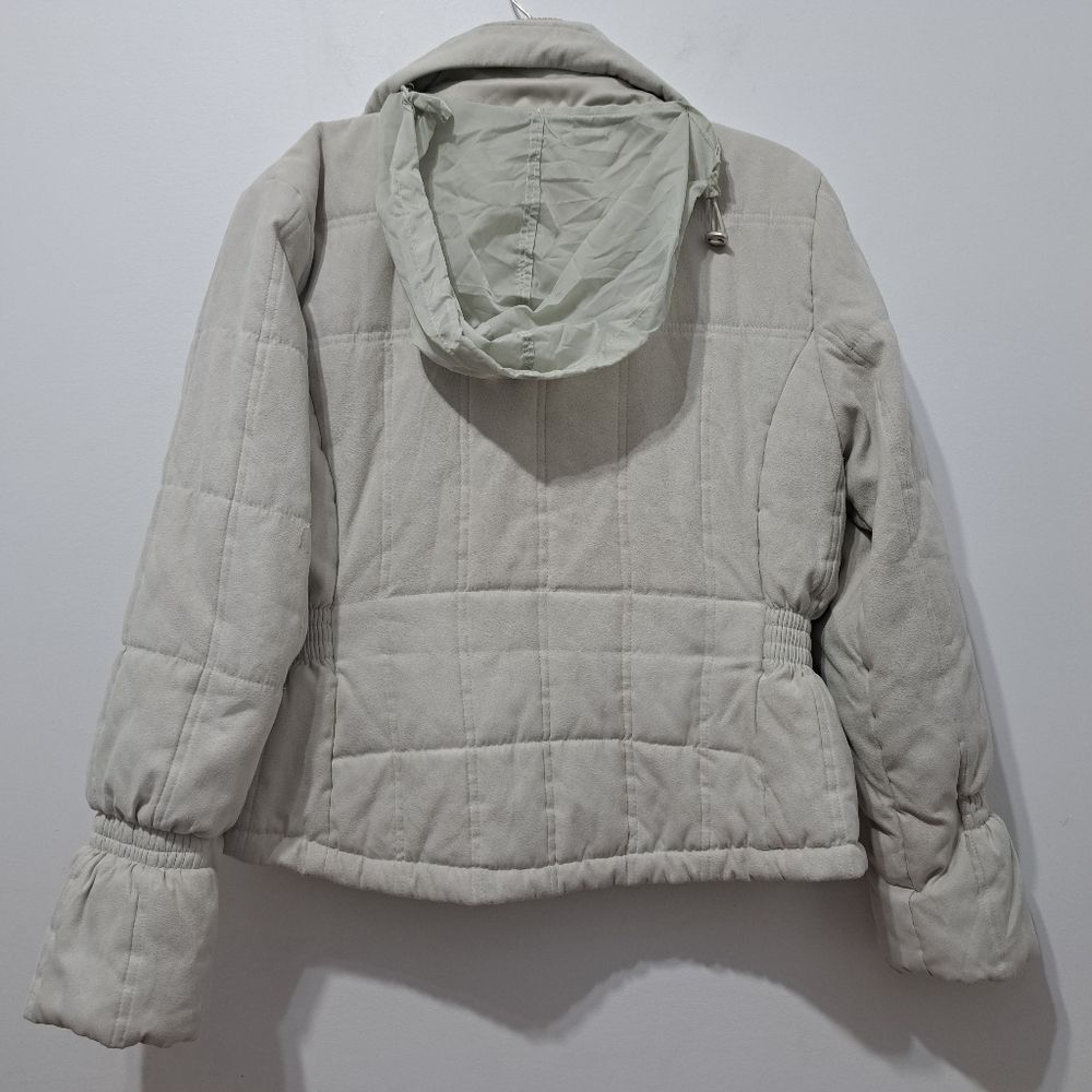 Other Vintage Eckored Women's Puffer Coat With Hoodie Medium Beige Size M / US 6-8 / IT 42-44 - 14 Thumbnail
