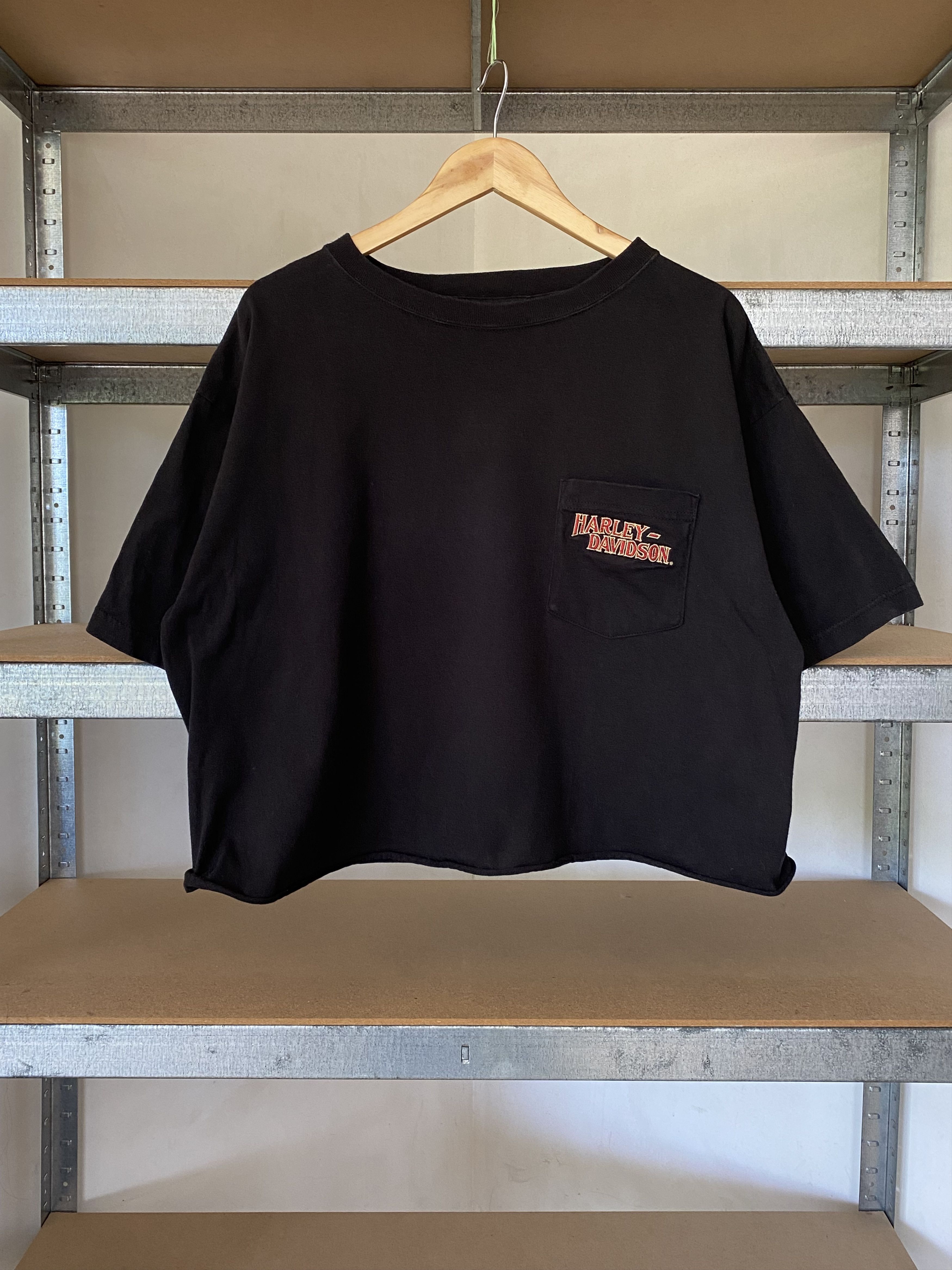 Harley Davidson Harley Davidson Vintage Crop Top Tee Size XL / US 12-14 / IT 48-50 - 1 Thumbnail