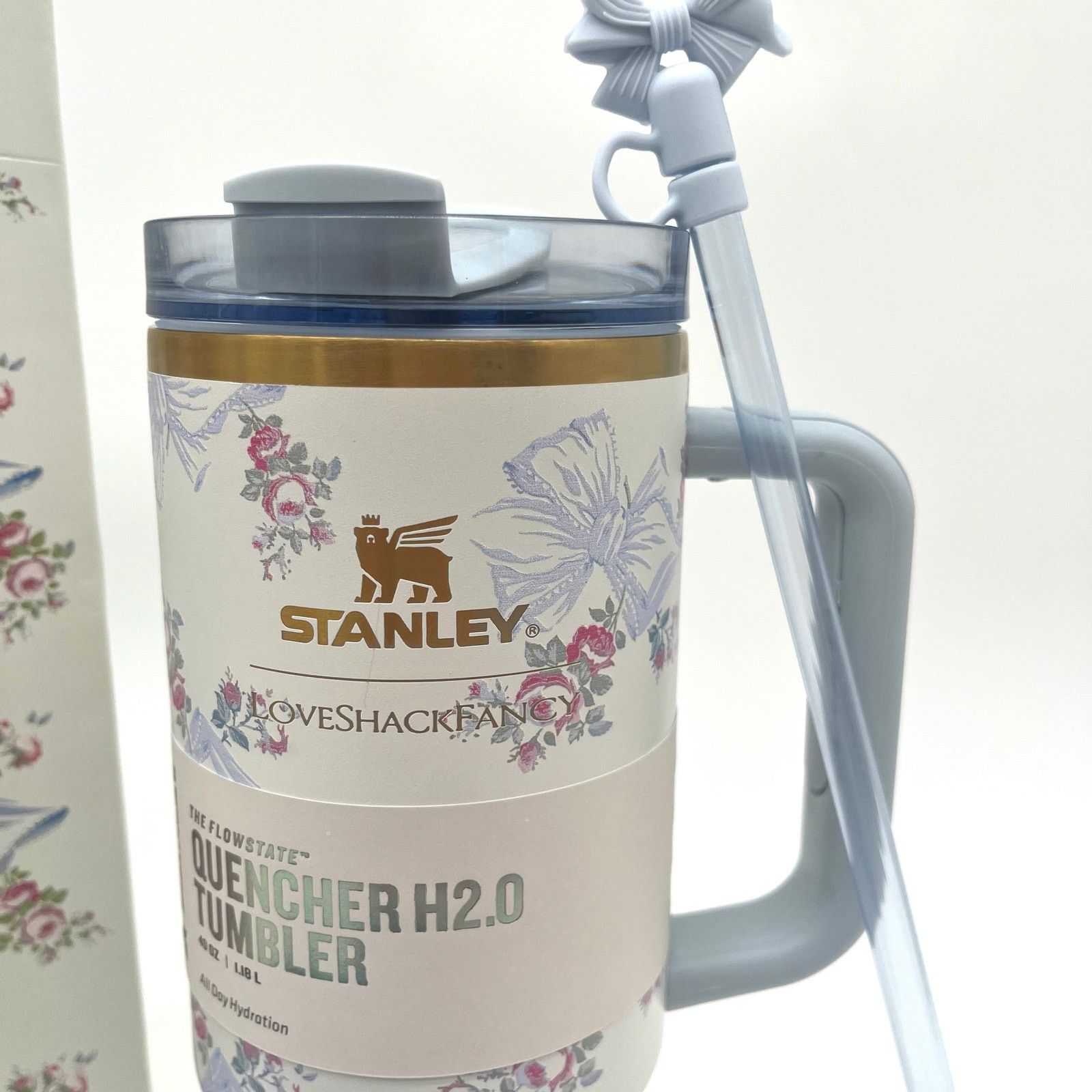 LoveShackFancy LoveShackFancy x Stanley NWT Tumbler, Authentic Collectible Size ONE SIZE - 5 Thumbnail