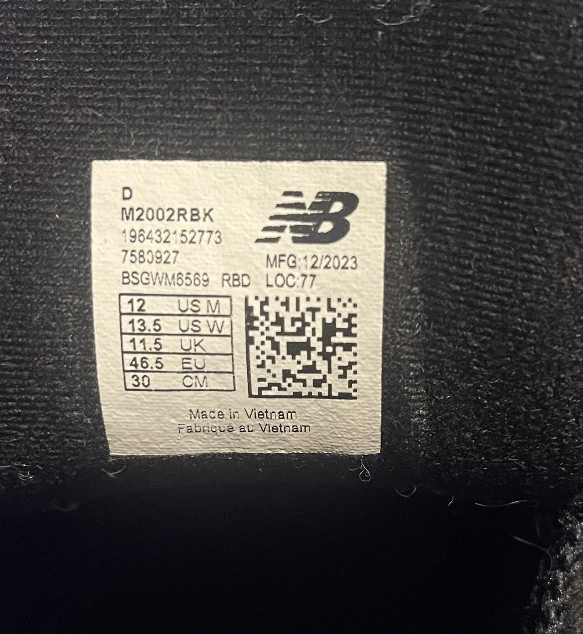 New Balance New balance 2002r black Size US 12 / EU 45 - 6 Thumbnail