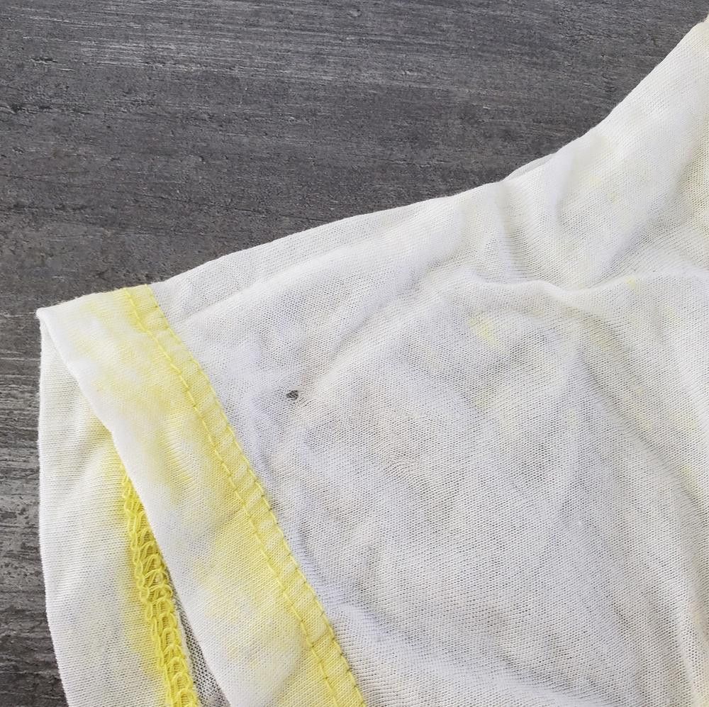 Joe Freshgoods Yellow White Burnout JF Short Sleeve Size XL / US 12-14 / IT 48-50 - 3 Thumbnail