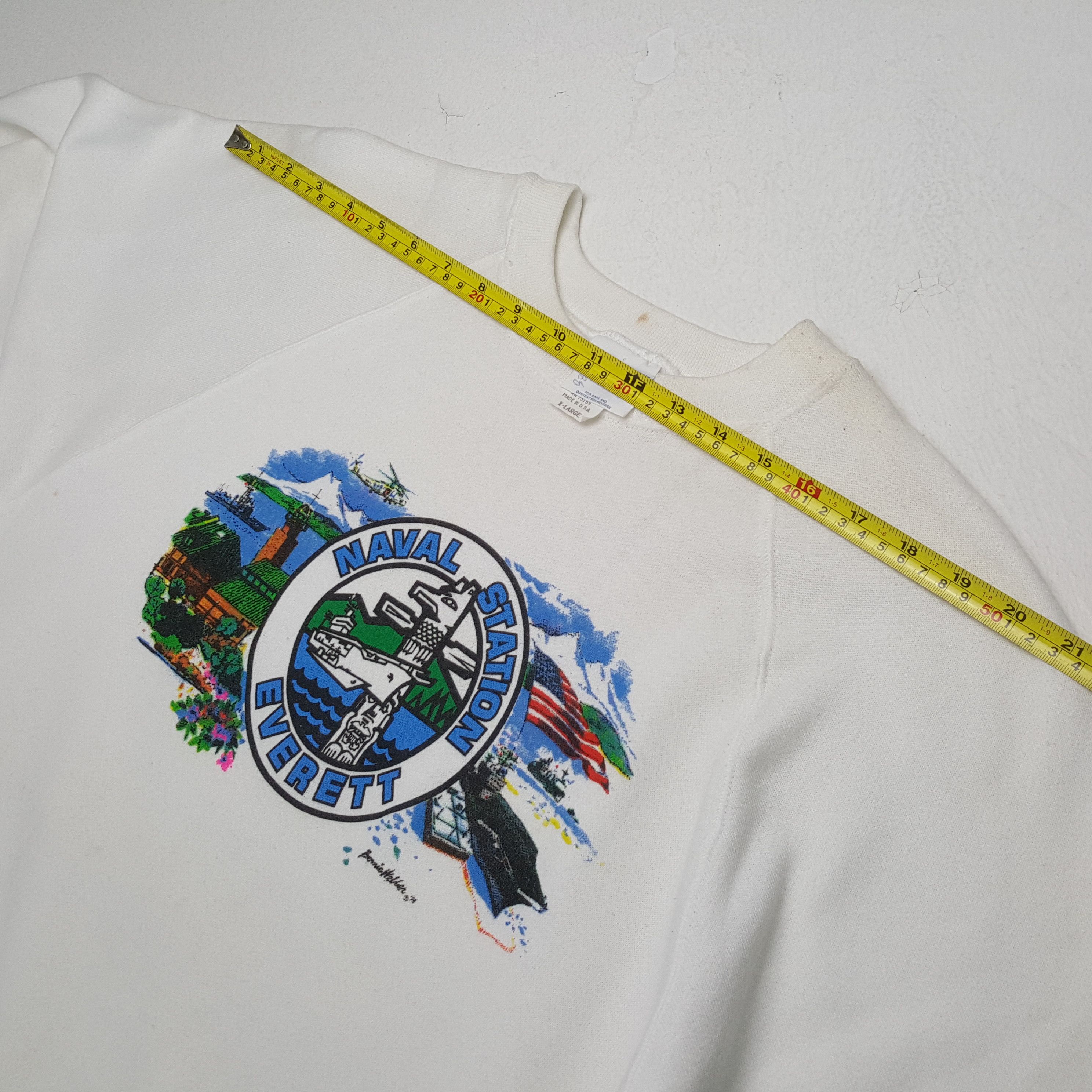 Naval Clothing Factory × Vintage Vintage NAVAL STATION EVERETT Streetwear Promo Sweatshirts Size US M / EU 48-50 / 2 - 4 Thumbnail