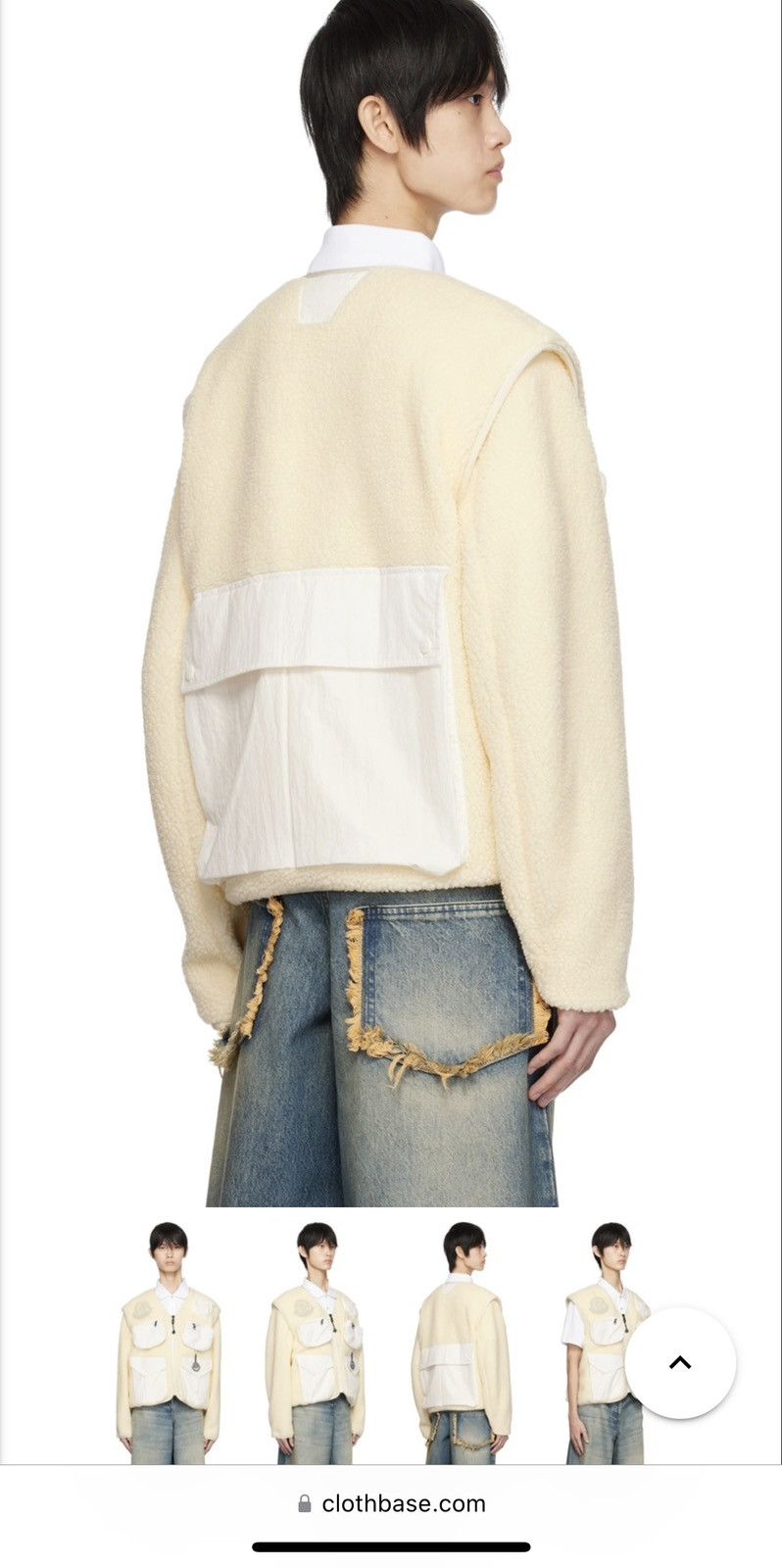 Moncler Moncler/Pharrell Williams Off-White Convertible Down Jacket Size US M / EU 48-50 / 2 - 18 Thumbnail