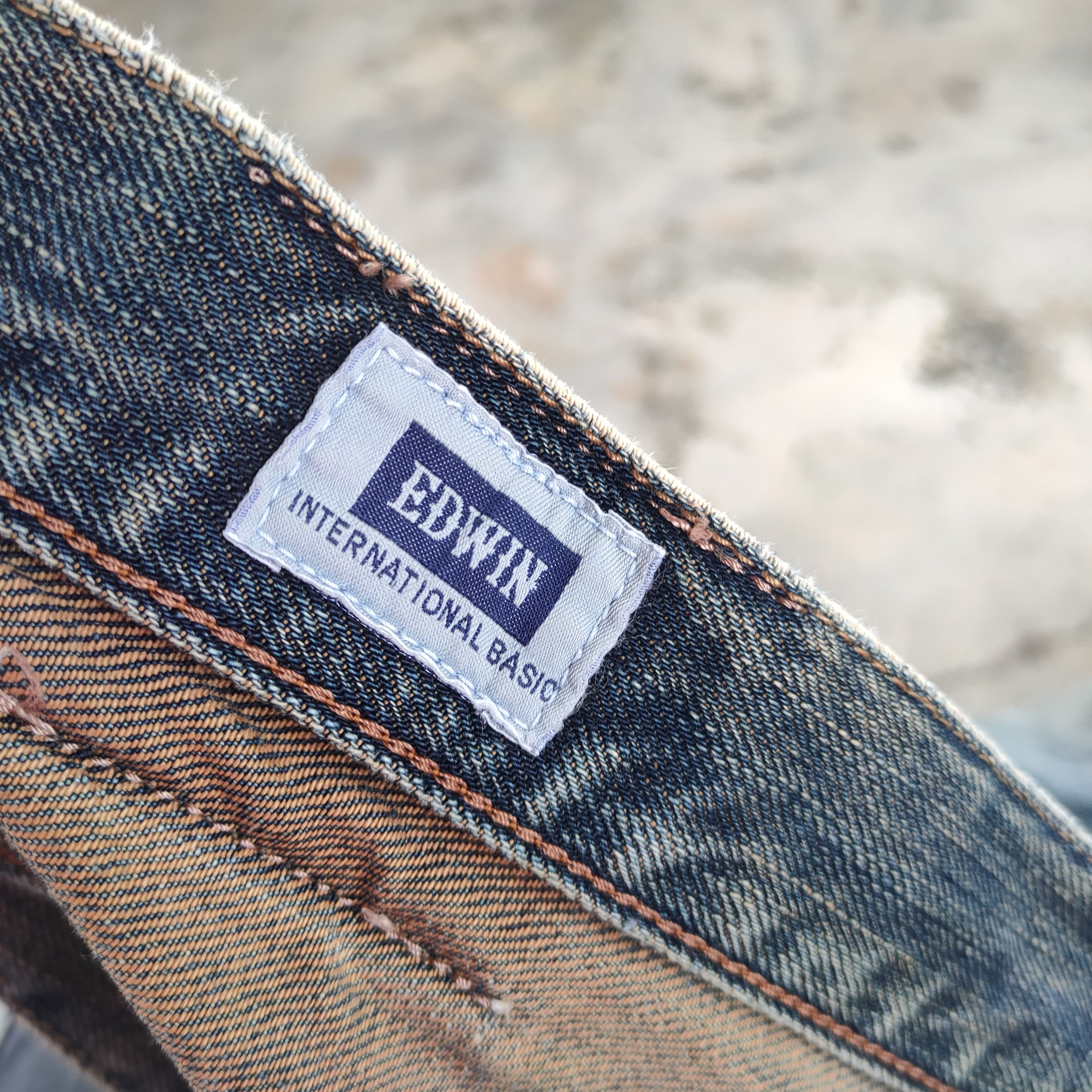 Edwin VINTAGE EDWIN 404 FADED DISTRESSED DENIM JEAN PANTS EDWIN Size US 33 - 10 Thumbnail