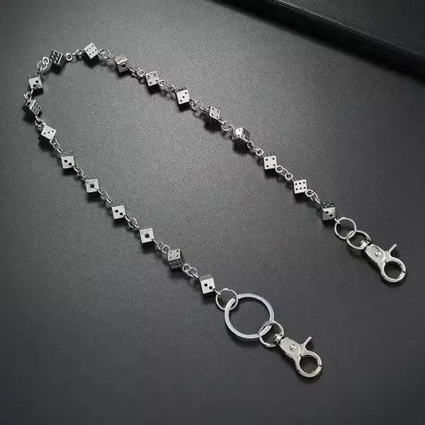 Other 61CM Retro Style Dice Pants Chain Size ONE SIZE - 6 Thumbnail
