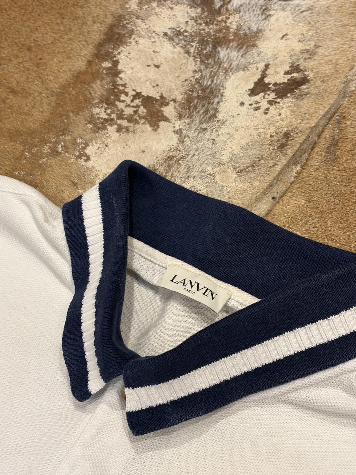 Lanvin Lanvin Contrast-Collar Polo Shirt (Current Season) Size US M / EU 48-50 / 2 - 2 Thumbnail