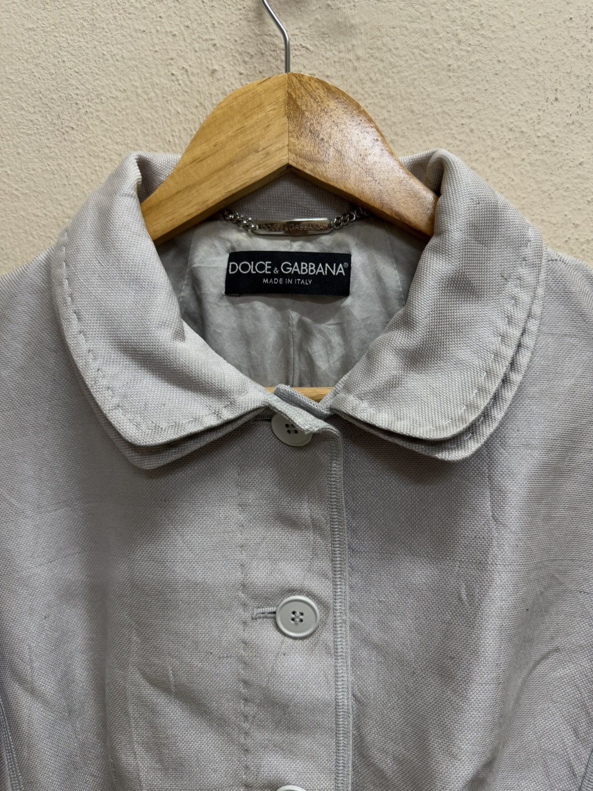 Dolce & Gabbana Dolce & Gabbana Women’s Career Double Colar Linen Blazer Size XS / US 0-2 / IT 36-38 - 19 Thumbnail