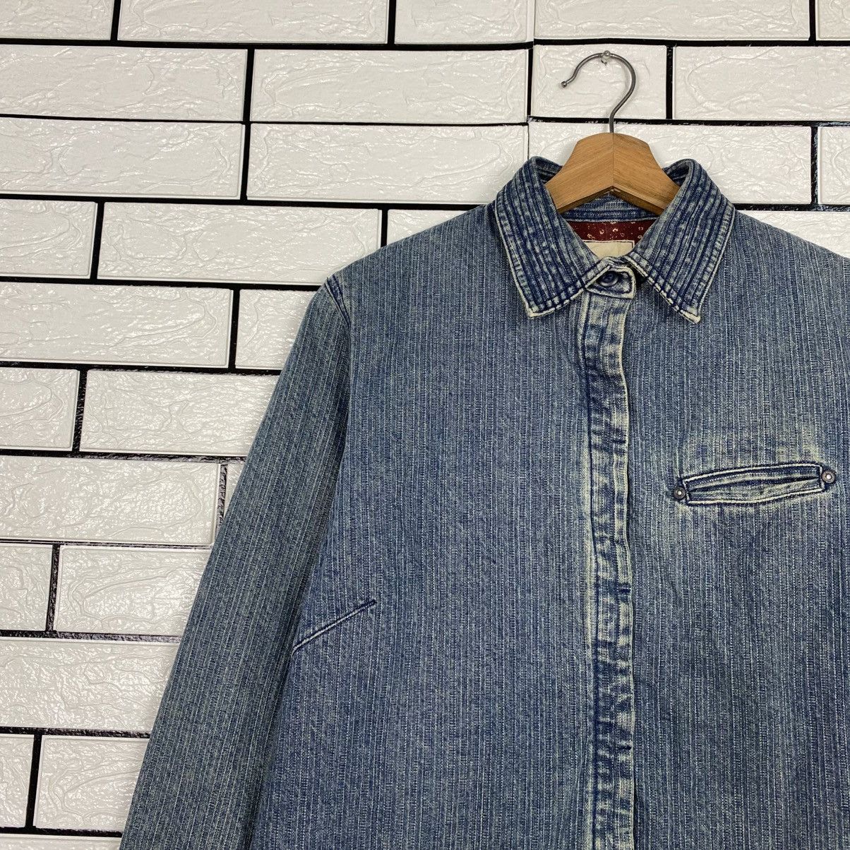 Japanese Brand 📌Vintage Denim Blanket Jacket Full Print Issey Miyake Size US M / EU 48-50 / 2 - 8 Thumbnail