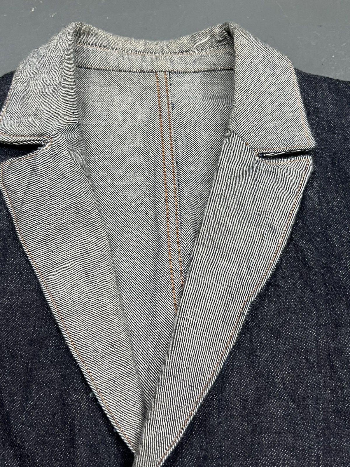 Other Japanese Denim Blazer C.S.F. | Tailored Jacket | Rare Size 38R - 7 Thumbnail