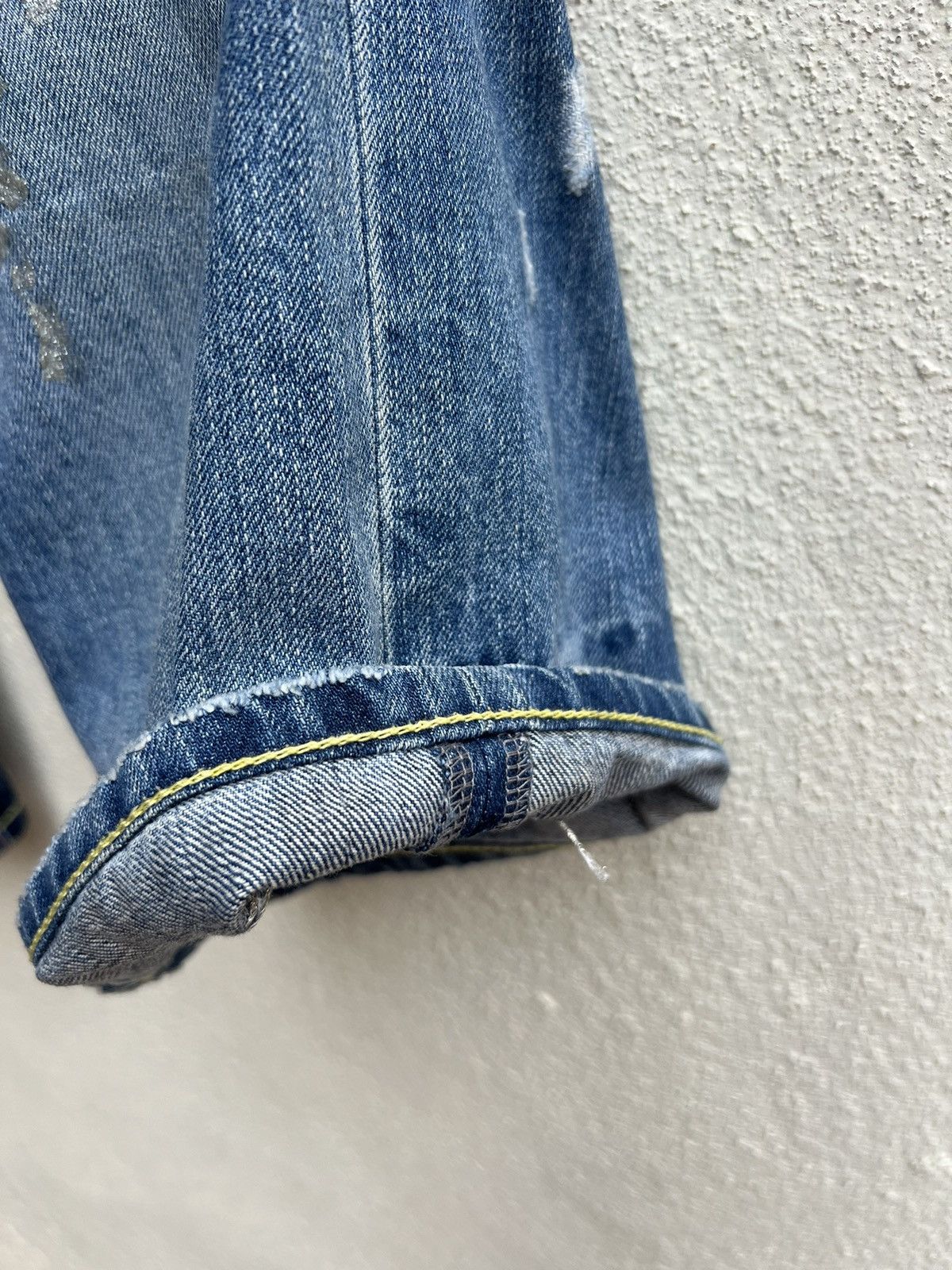 Tsumori Chisato Tsumori Chisato Distressed Denim Painter Short Pant Size US 30 / EU 46 - 12 Thumbnail